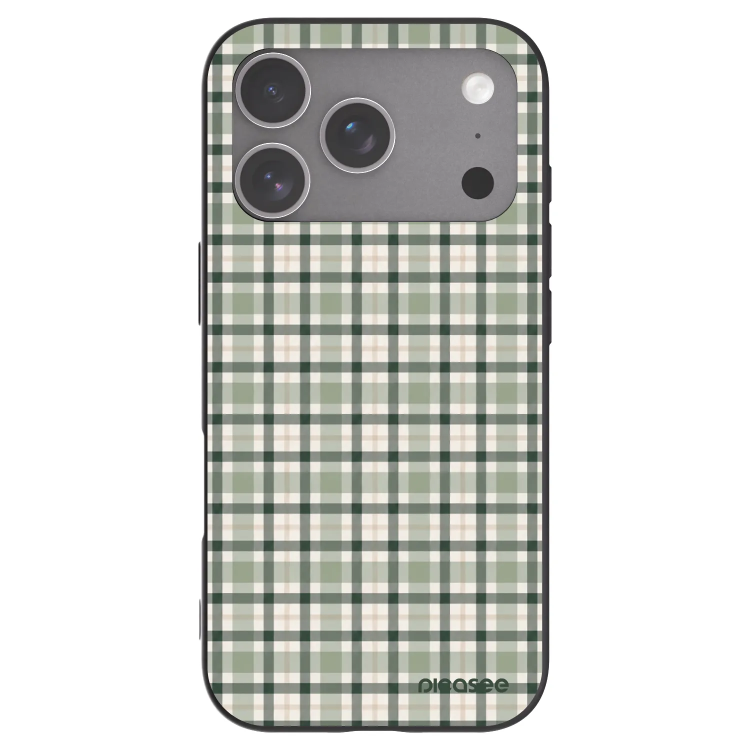 Picasee silikonski črni ovitek za Apple iPhone 18 Pro - Sage Tartan