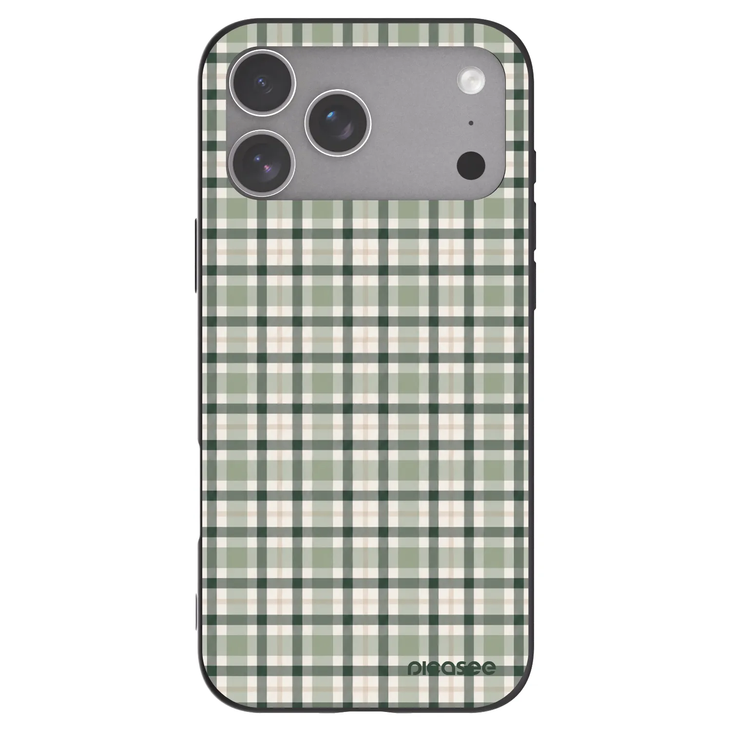 Picasee silikonski črni ovitek za Apple iPhone 18 Pro Max - Sage Tartan