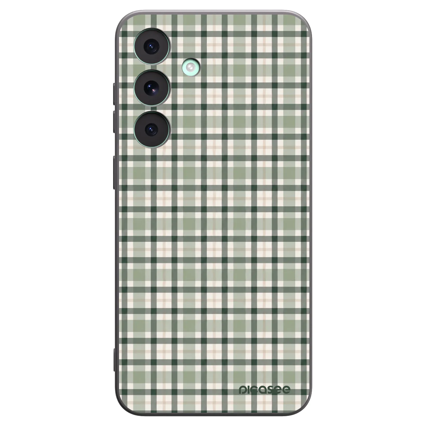 Picasee silikonski črni ovitek za Samsung Galaxy S26 FE - Sage Tartan