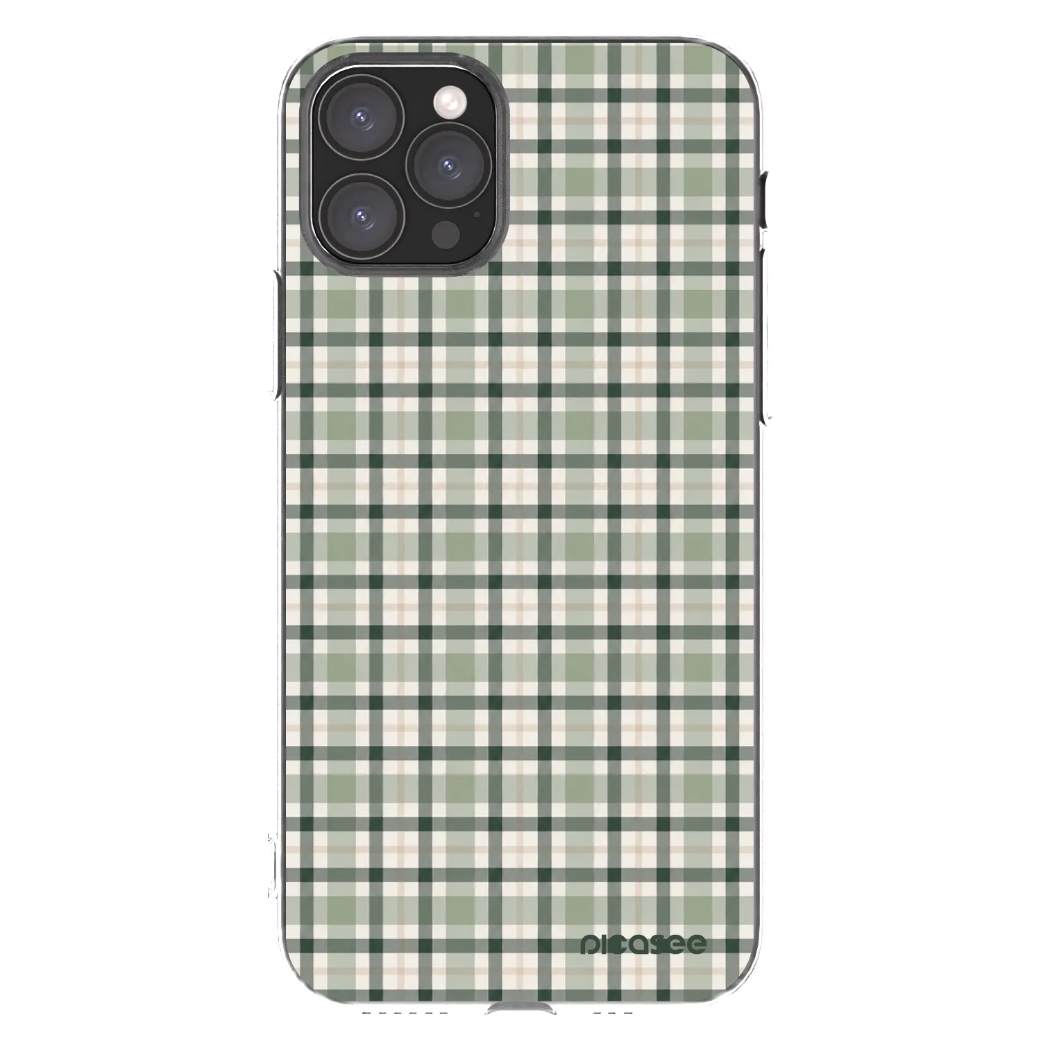 Picasee silikonski prozorni ovitek za Apple iPhone 11 Pro - Sage Tartan