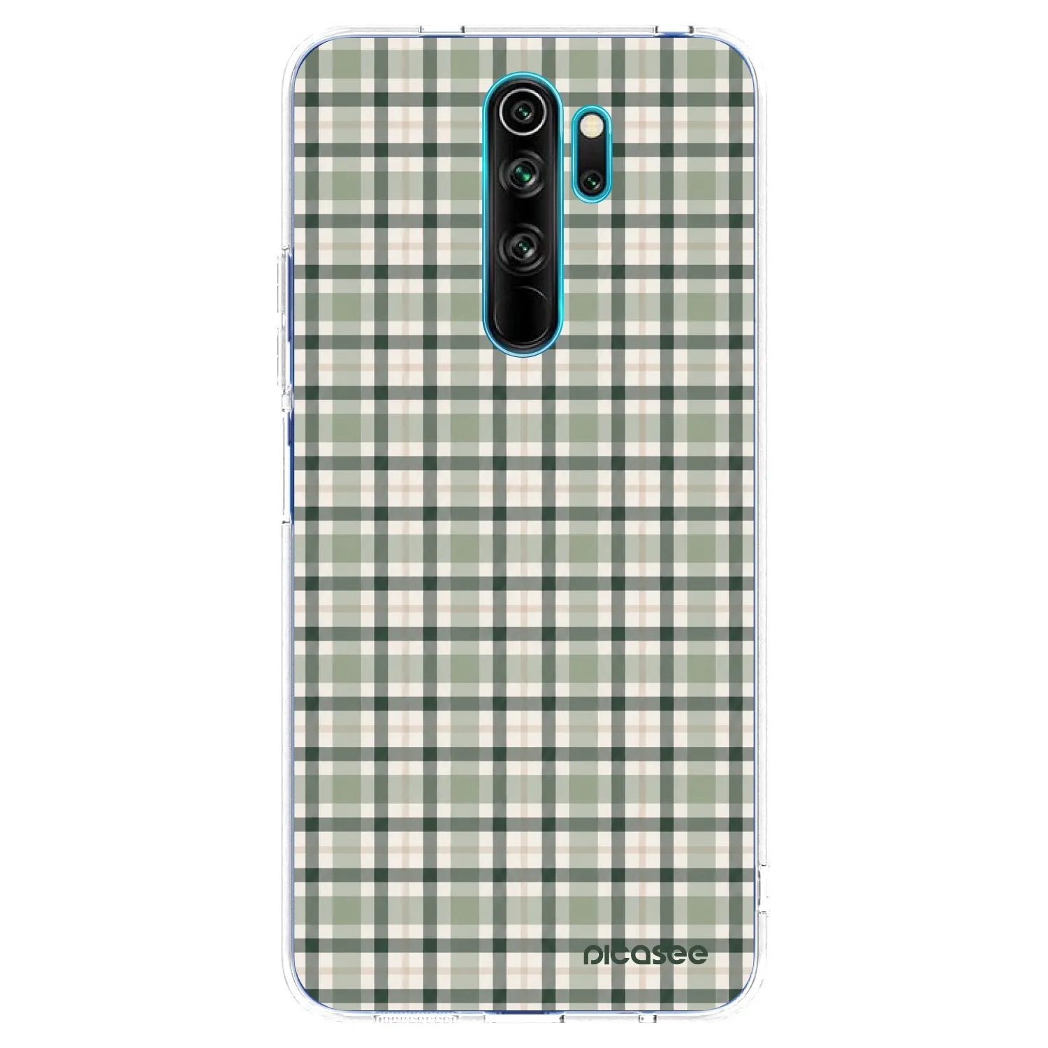 Picasee silikonski prozorni ovitek za Xiaomi Redmi Note 8 Pro - Sage Tartan