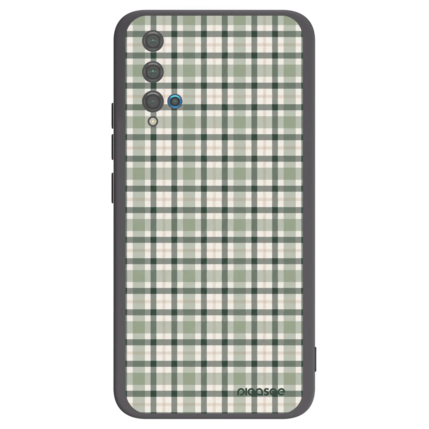 Picasee silikonski črni ovitek za Huawei Nova 5T - Sage Tartan