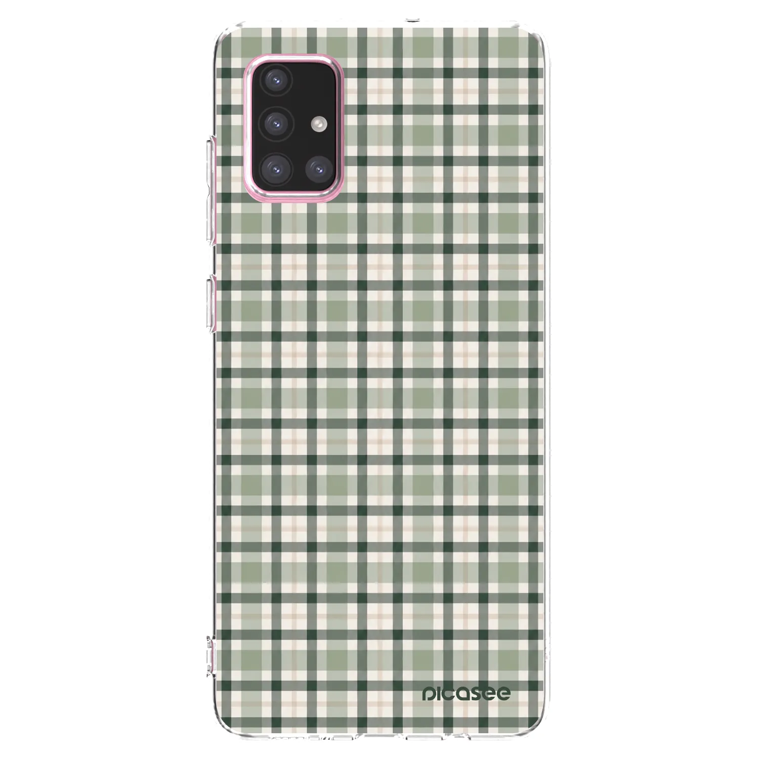 Picasee silikonski prozorni ovitek za Samsung Galaxy A71 A715F - Sage Tartan