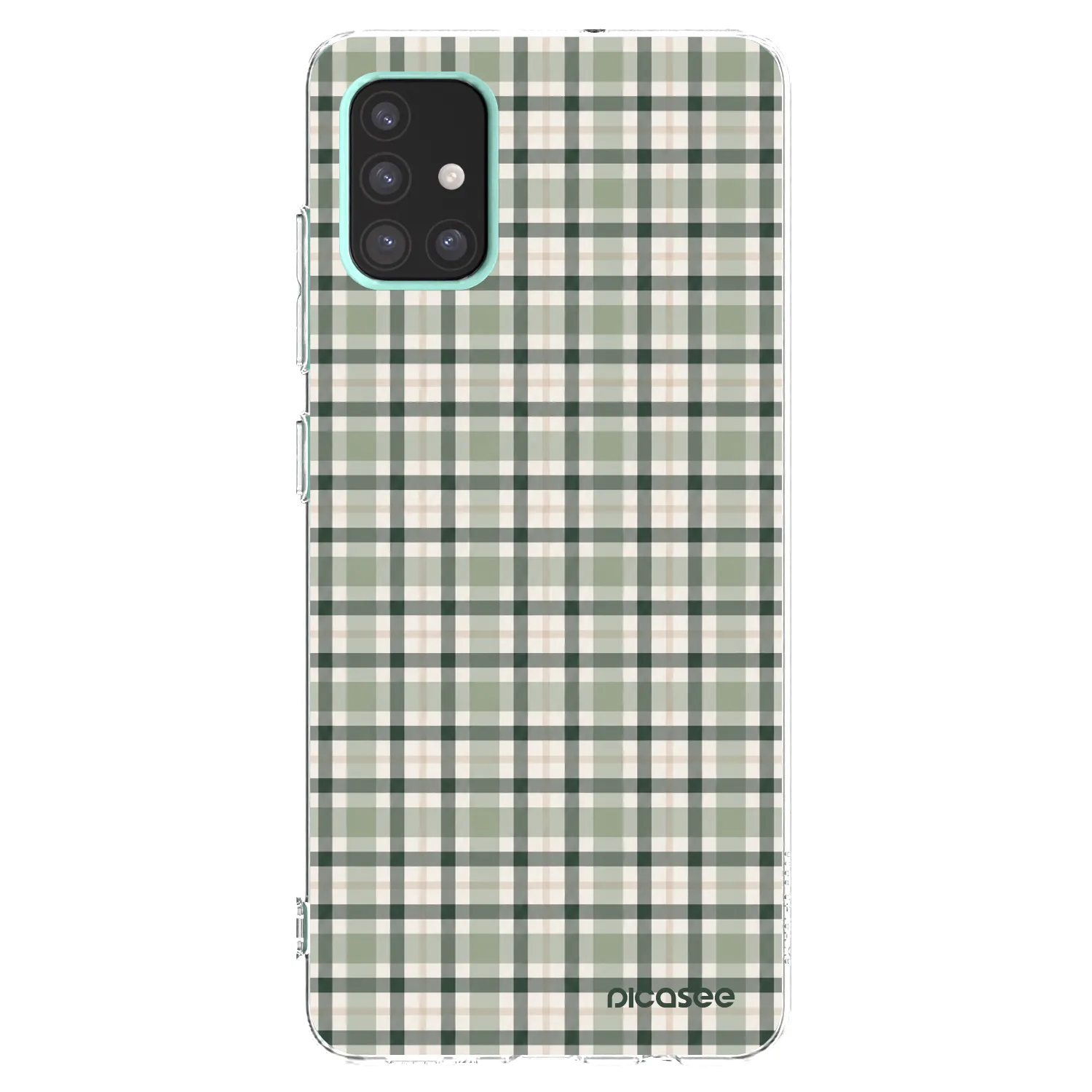 Picasee silikonski prozorni ovitek za Samsung Galaxy A51 A515F - Sage Tartan