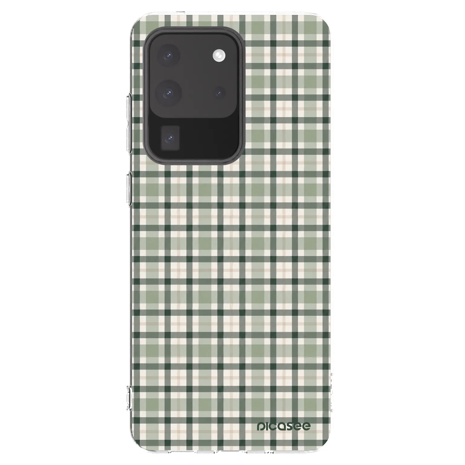 Picasee silikonski prozorni ovitek za Samsung Galaxy S20 Ultra 5G G988F - Sage Tartan