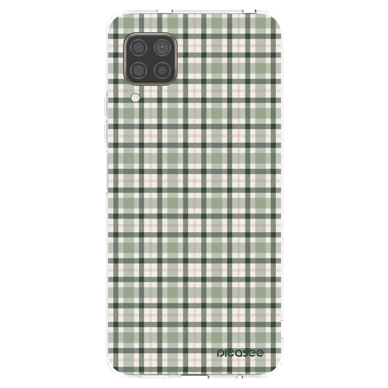 Picasee silikonski prozorni ovitek za Huawei P40 Lite - Sage Tartan