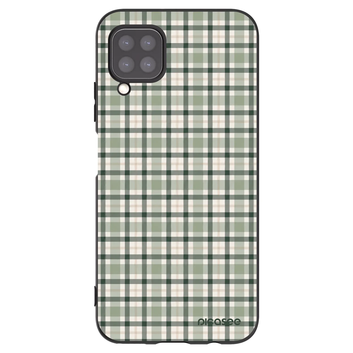 Picasee silikonski črni ovitek za Huawei P40 Lite - Sage Tartan