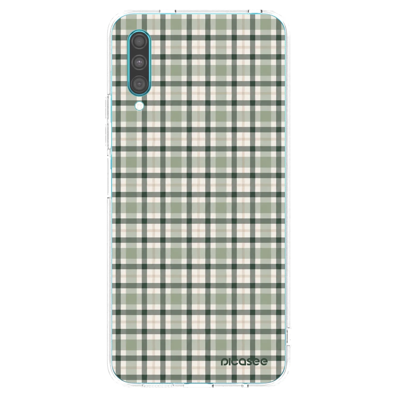 Picasee silikonski prozorni ovitek za Samsung Galaxy A30s A307F - Sage Tartan