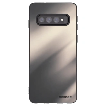 Picasee silikonski črni ovitek za Samsung Galaxy S10 G973 - Smoky Beige