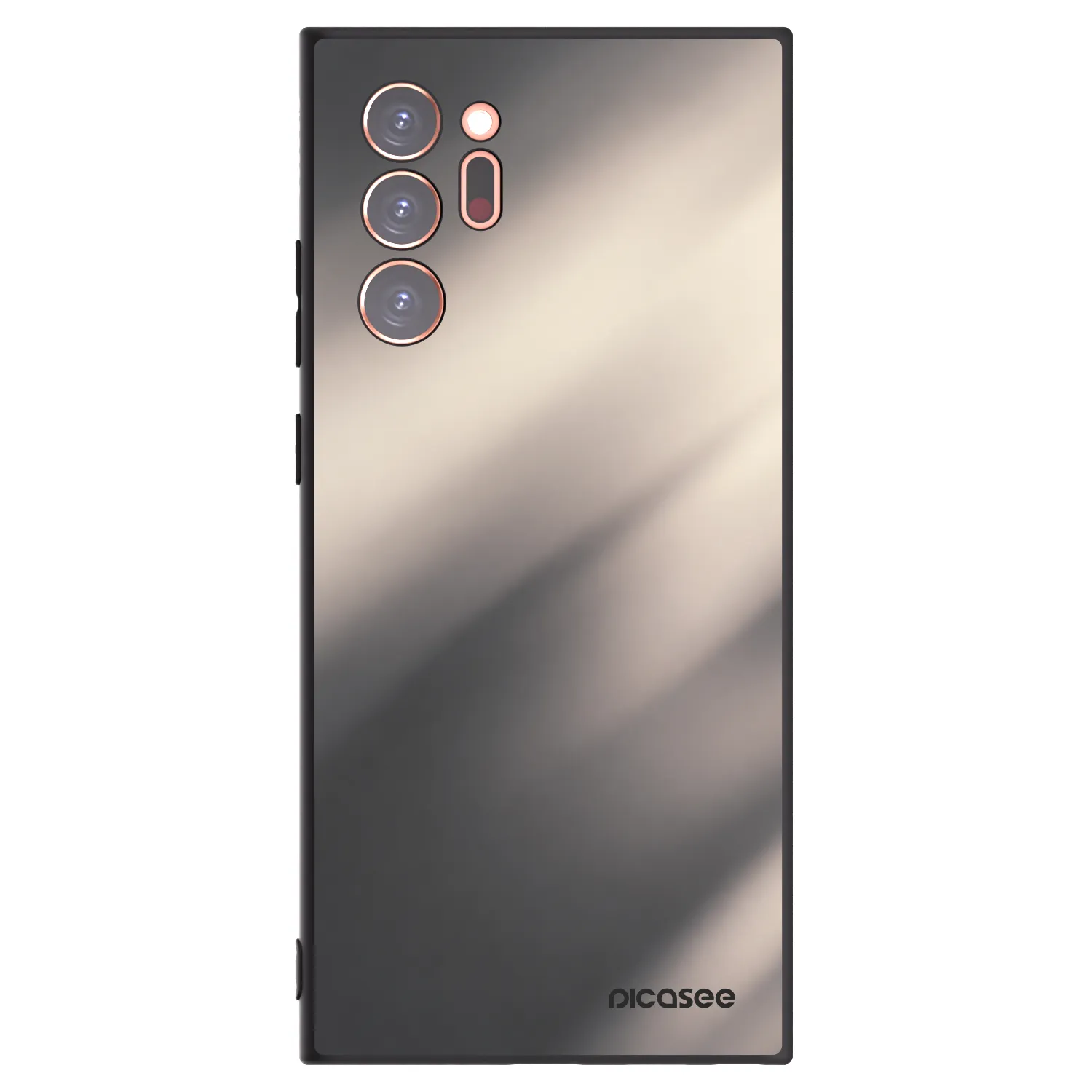 Picasee silikonski črni ovitek za Samsung Galaxy Note 20 Ultra - Smoky Beige