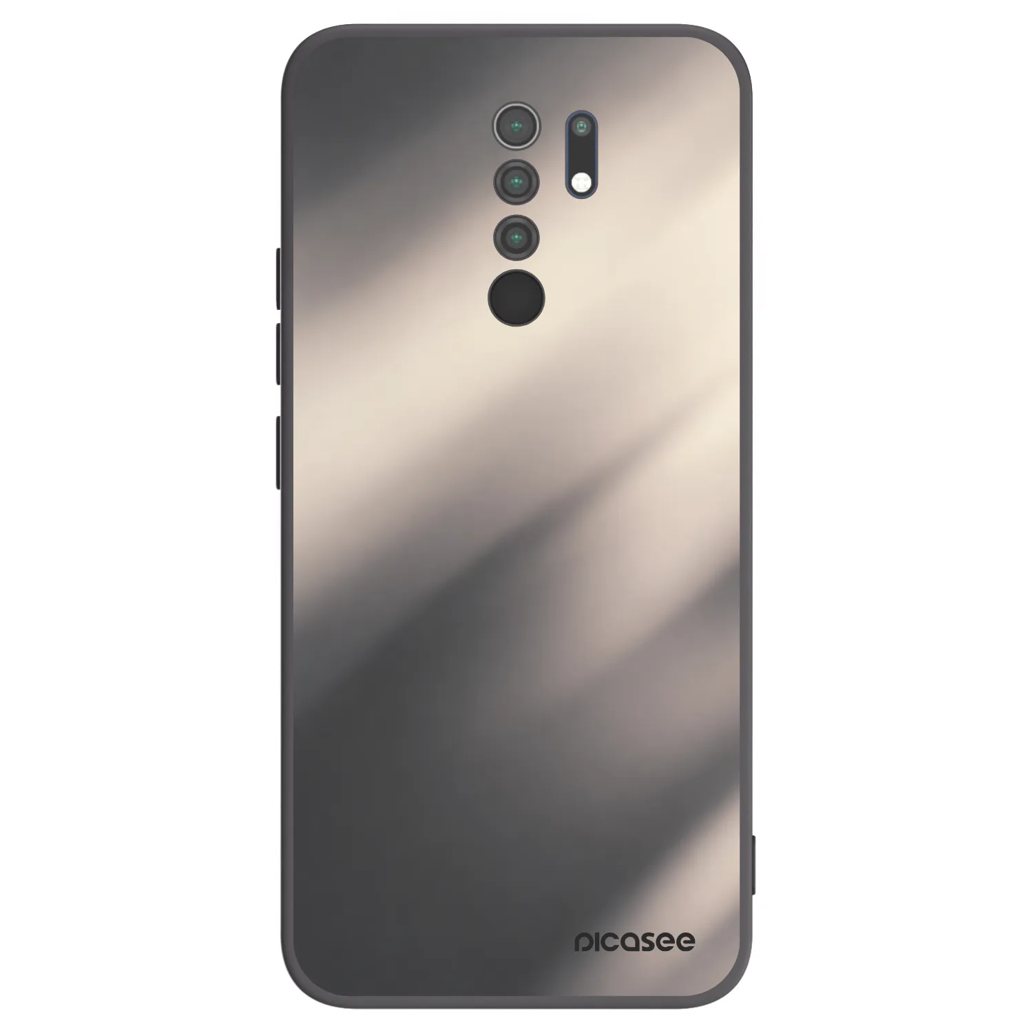 Picasee silikonski črni ovitek za Xiaomi Redmi 9 - Smoky Beige