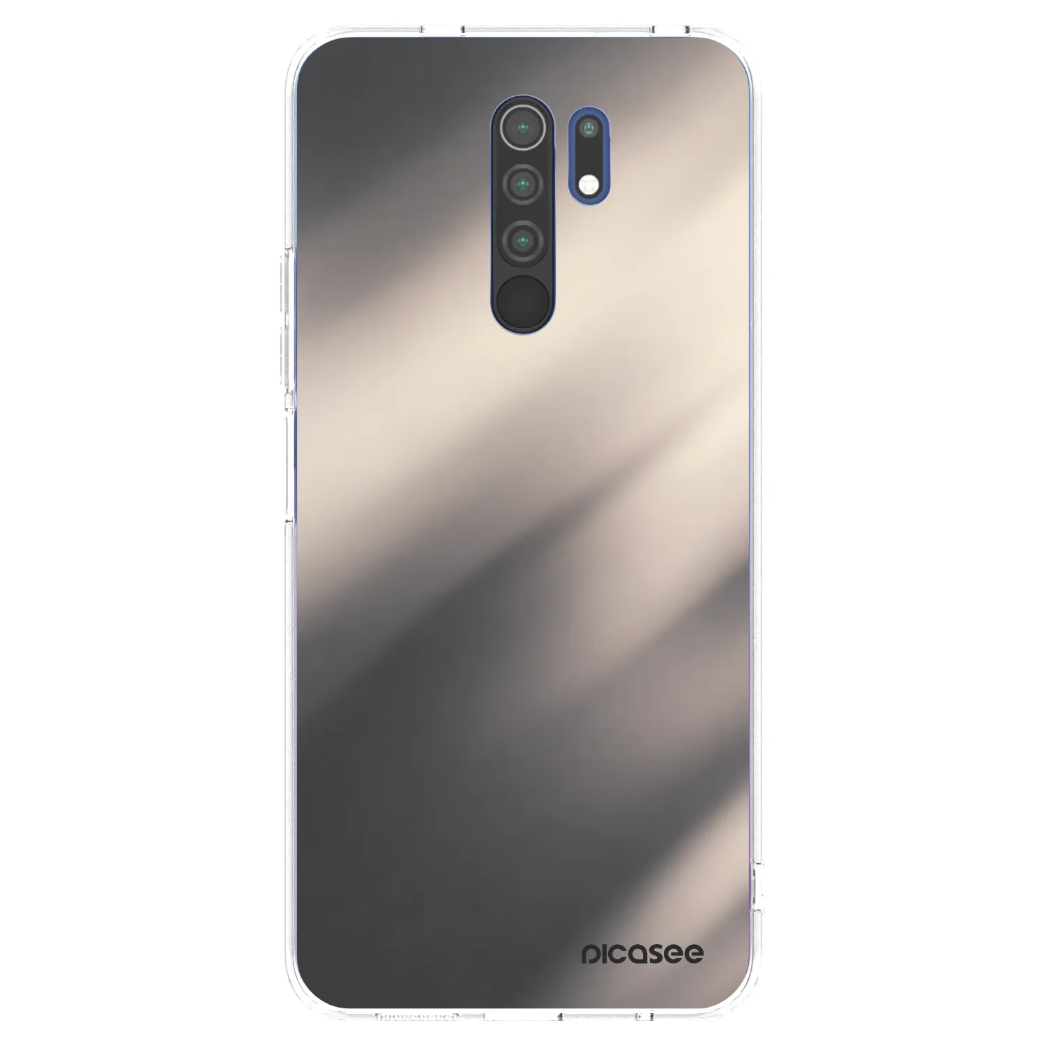 Picasee silikonski prozorni ovitek za Xiaomi Redmi 9 - Smoky Beige