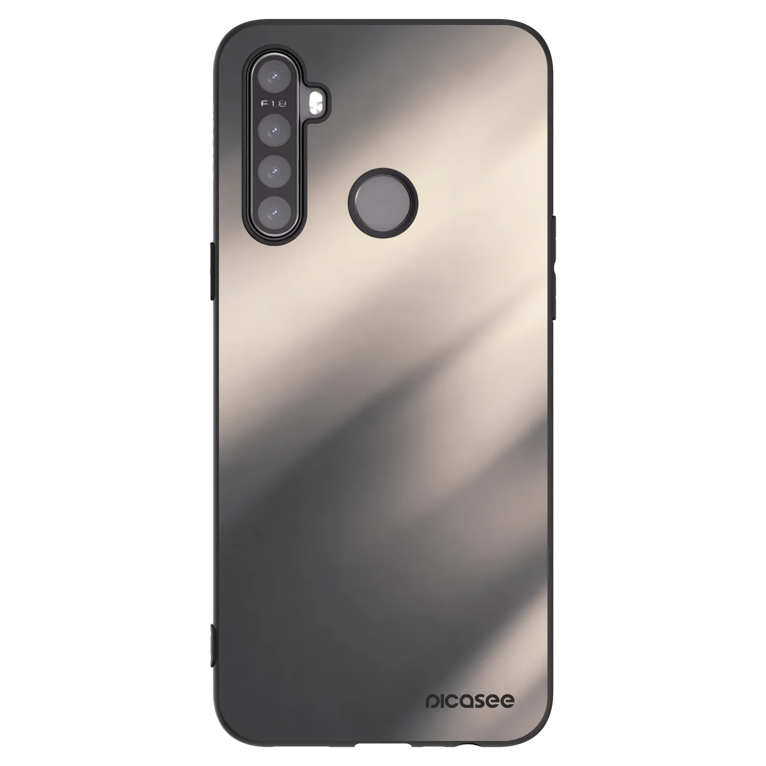 Picasee silikonski črni ovitek za Realme 6i - Smoky Beige