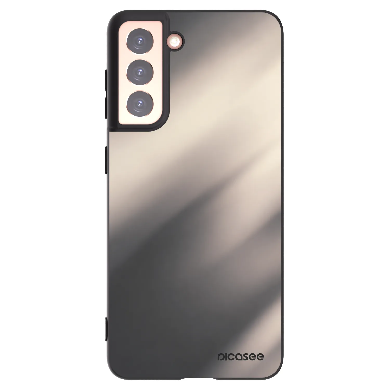 Picasee silikonski črni ovitek za Samsung Galaxy S21 5G G991B - Smoky Beige