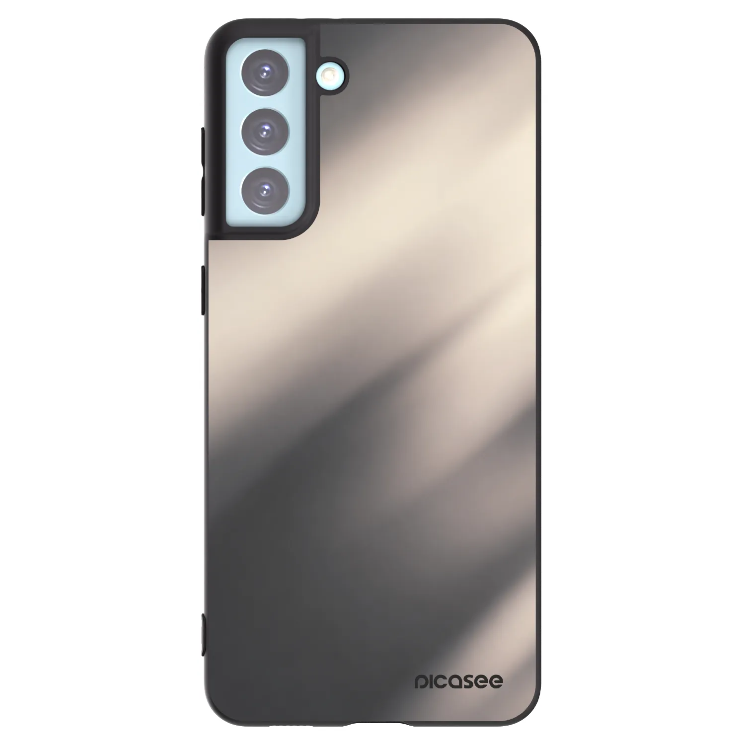 Picasee silikonski črni ovitek za Samsung Galaxy S21+ 5G G996F - Smoky Beige