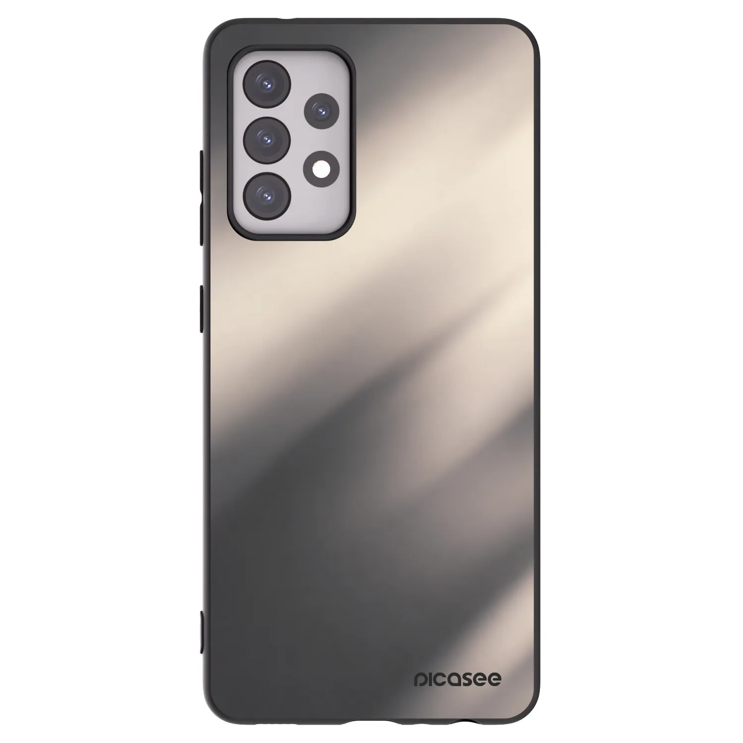 Picasee silikonski črni ovitek za Samsung Galaxy A52 5G A525F - Smoky Beige