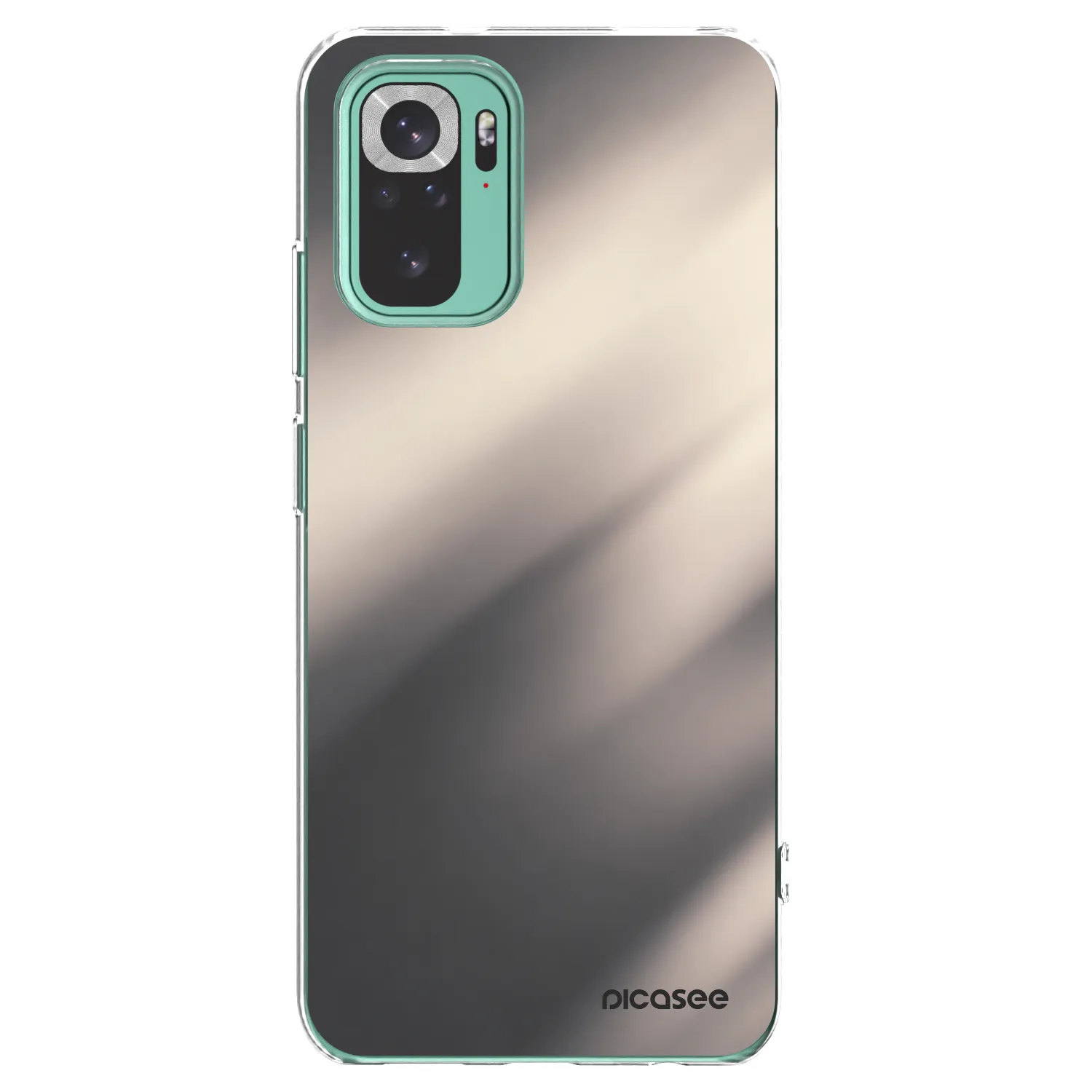 Picasee silikonski prozorni ovitek za Xiaomi Redmi Note 10 Pro - Smoky Beige
