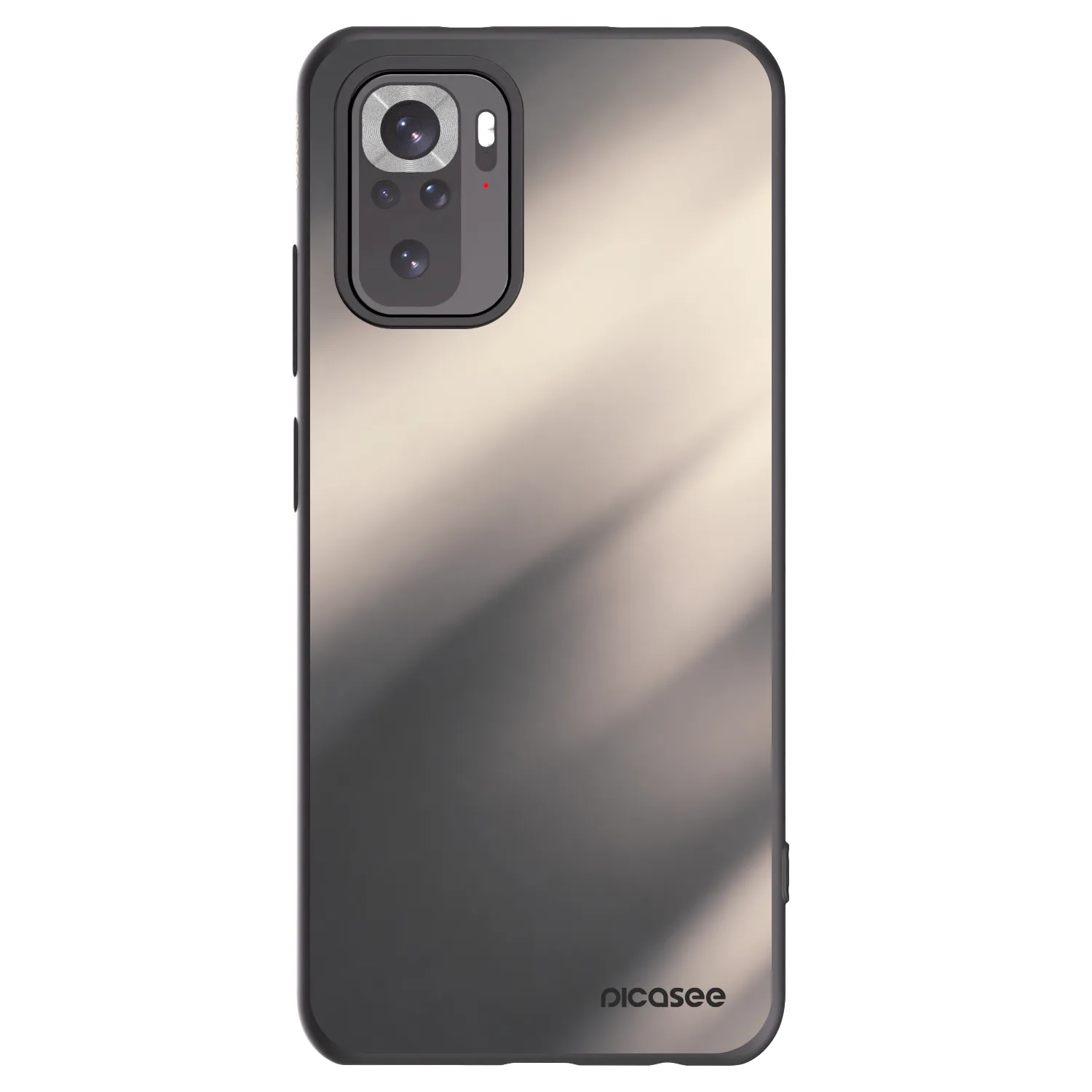Picasee silikonski črni ovitek za Xiaomi Redmi Note 10S - Smoky Beige