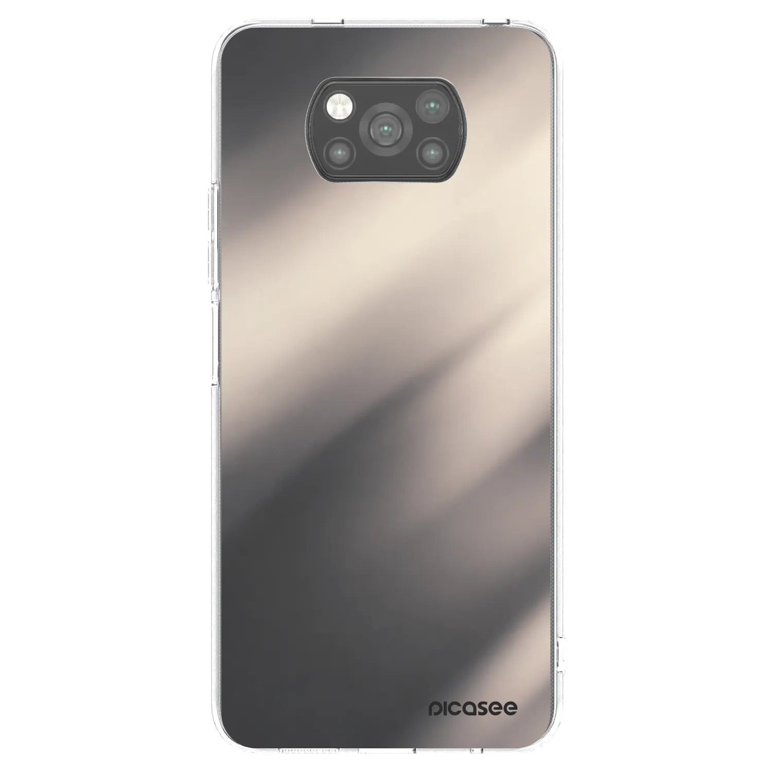 Picasee silikonski črni ovitek za Xiaomi Poco X3 Pro - Smoky Beige