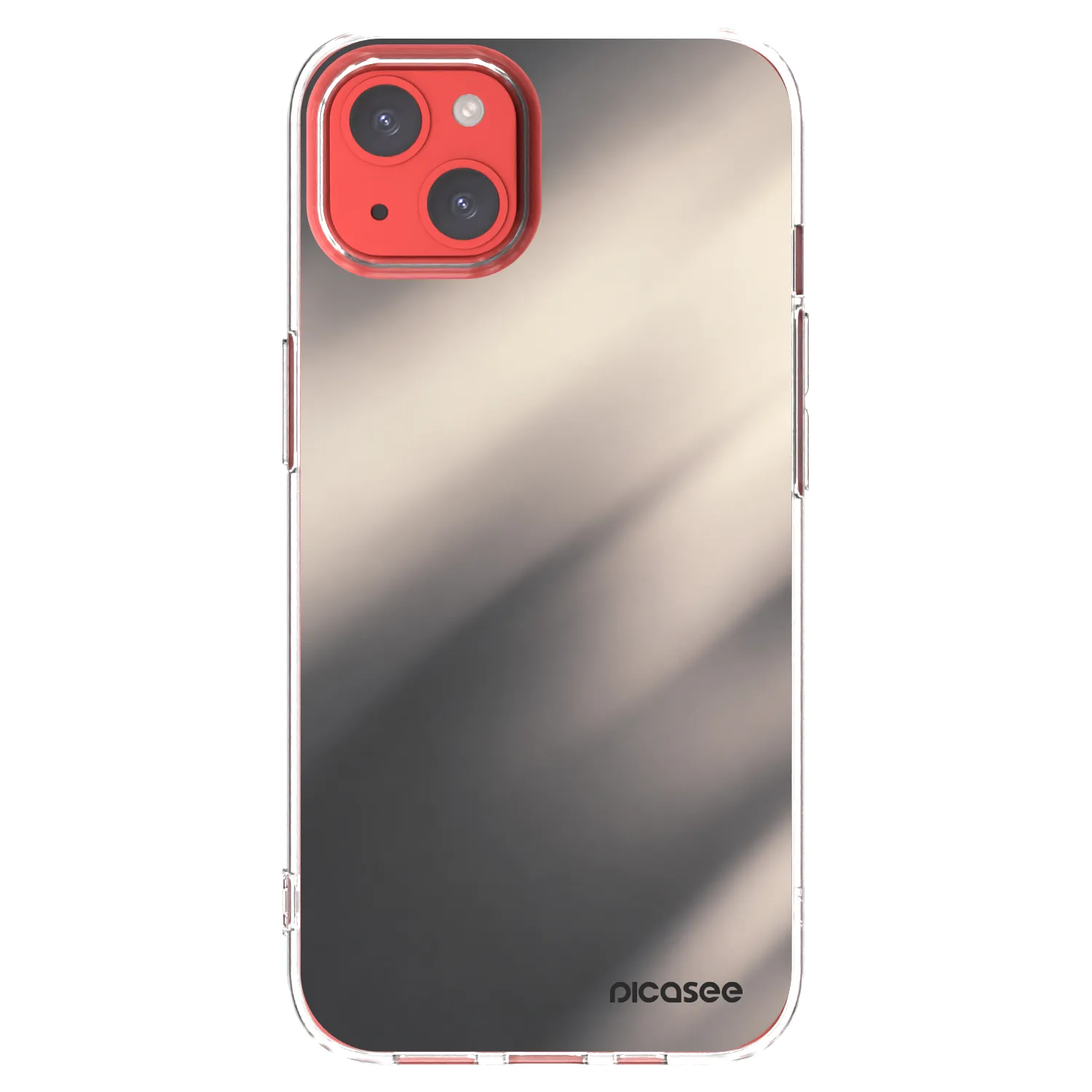 Picasee silikonski prozorni ovitek za Apple iPhone 13 - Smoky Beige