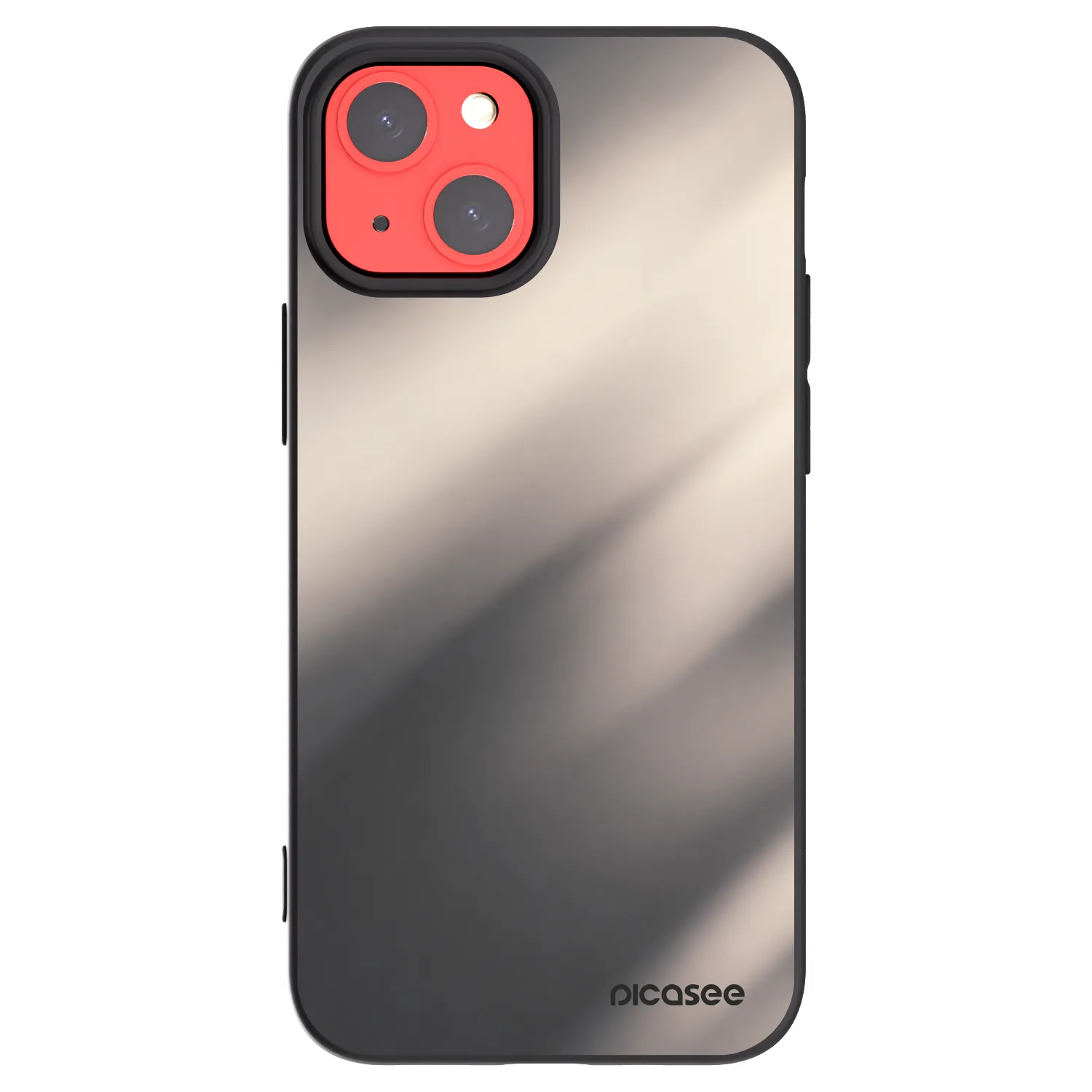 Picasee silikonski črni ovitek za Apple iPhone 13 mini - Smoky Beige