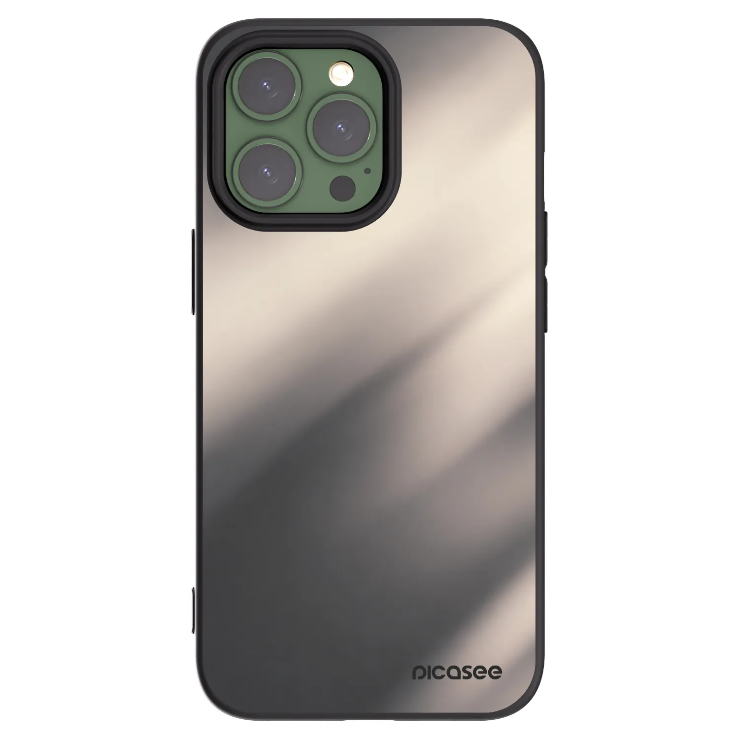 Picasee silikonski črni ovitek za Apple iPhone 13 Pro - Smoky Beige
