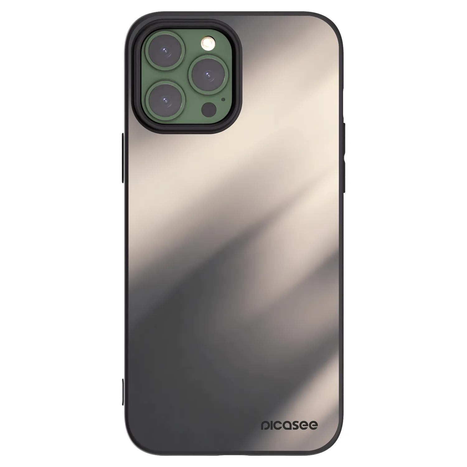Picasee silikonski črni ovitek za Apple iPhone 13 Pro Max - Smoky Beige