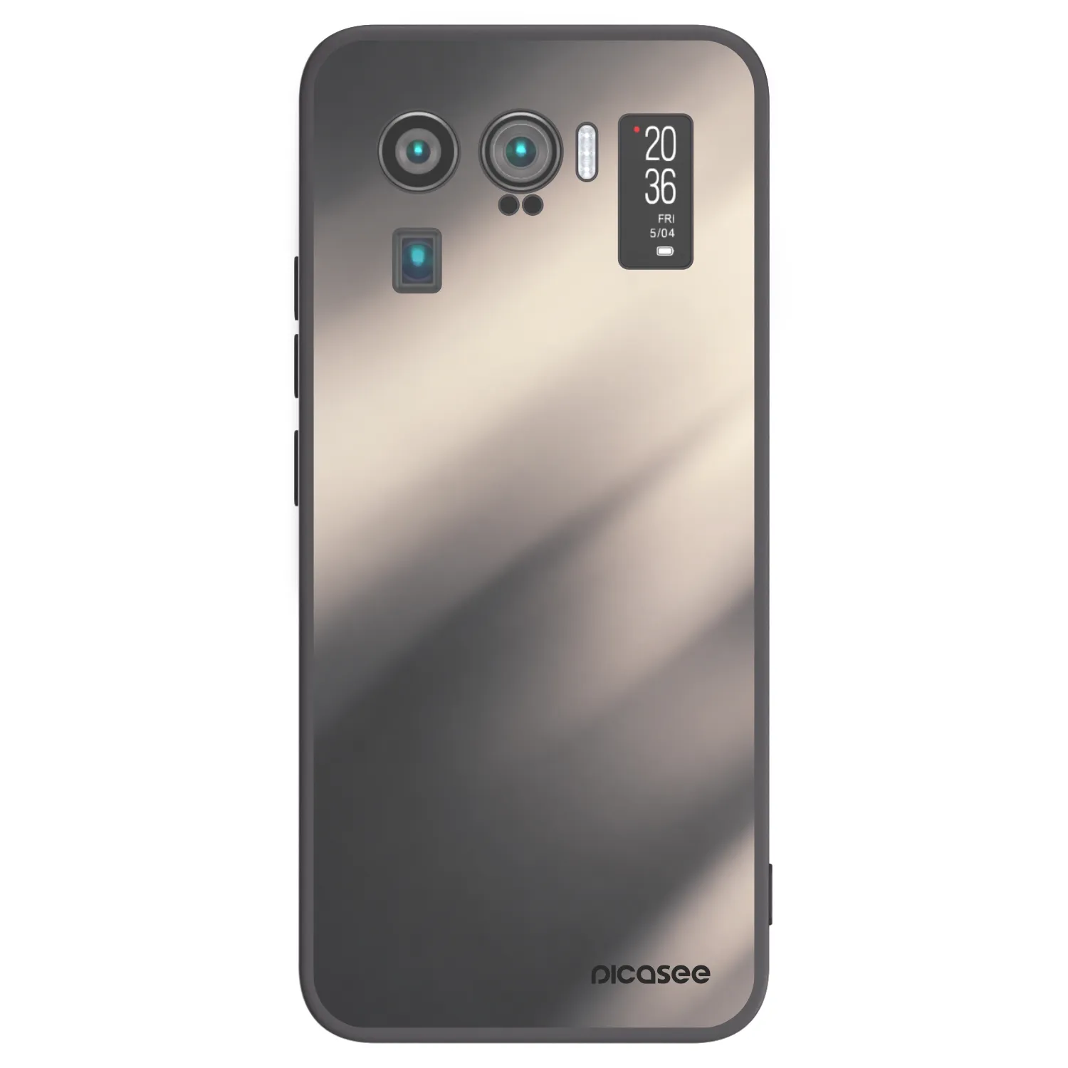 Picasee silikonski črni ovitek za Xiaomi Mi 11 Ultra - Smoky Beige