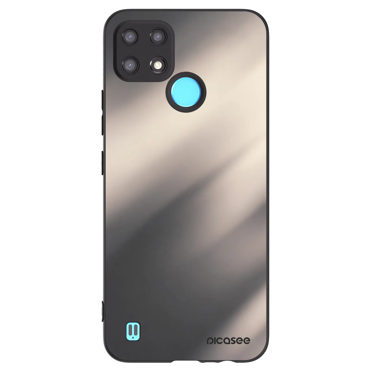Picasee silikonski črni ovitek za Realme C21 - Smoky Beige