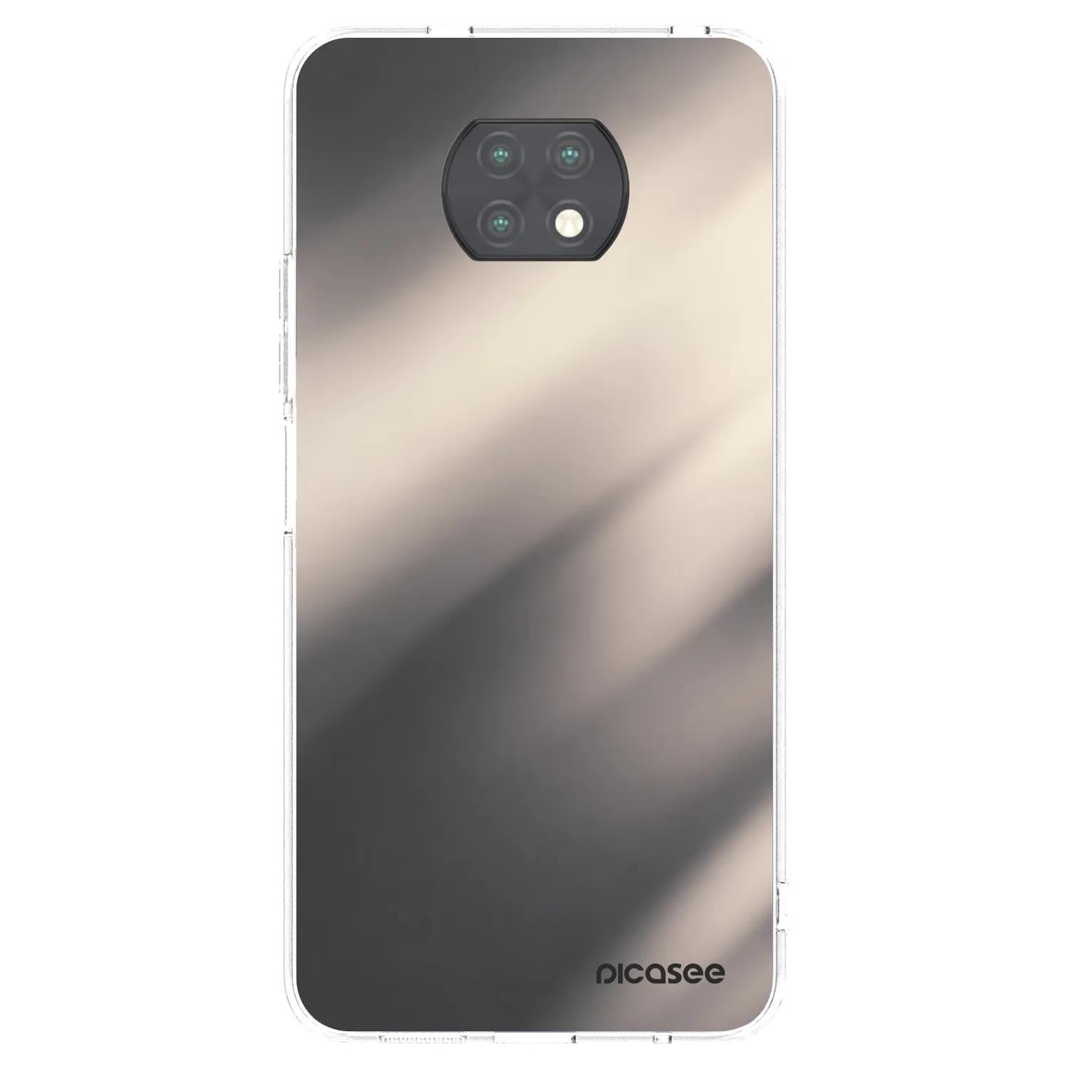 Picasee silikonski prozorni ovitek za Xiaomi Redmi Note 9T - Smoky Beige