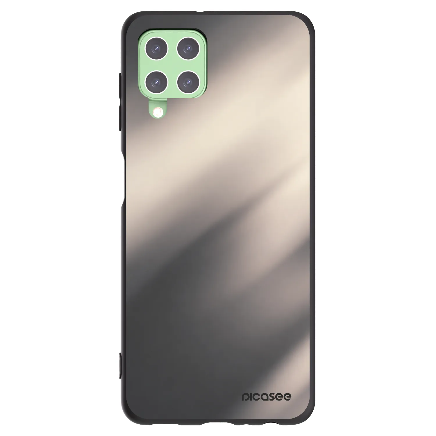 Picasee silikonski črni ovitek za Samsung Galaxy A22 A225F 4G - Smoky Beige