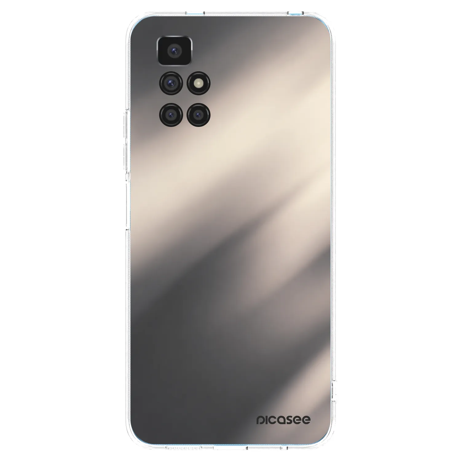 Picasee silikonski prozorni ovitek za Xiaomi Redmi 10 - Smoky Beige