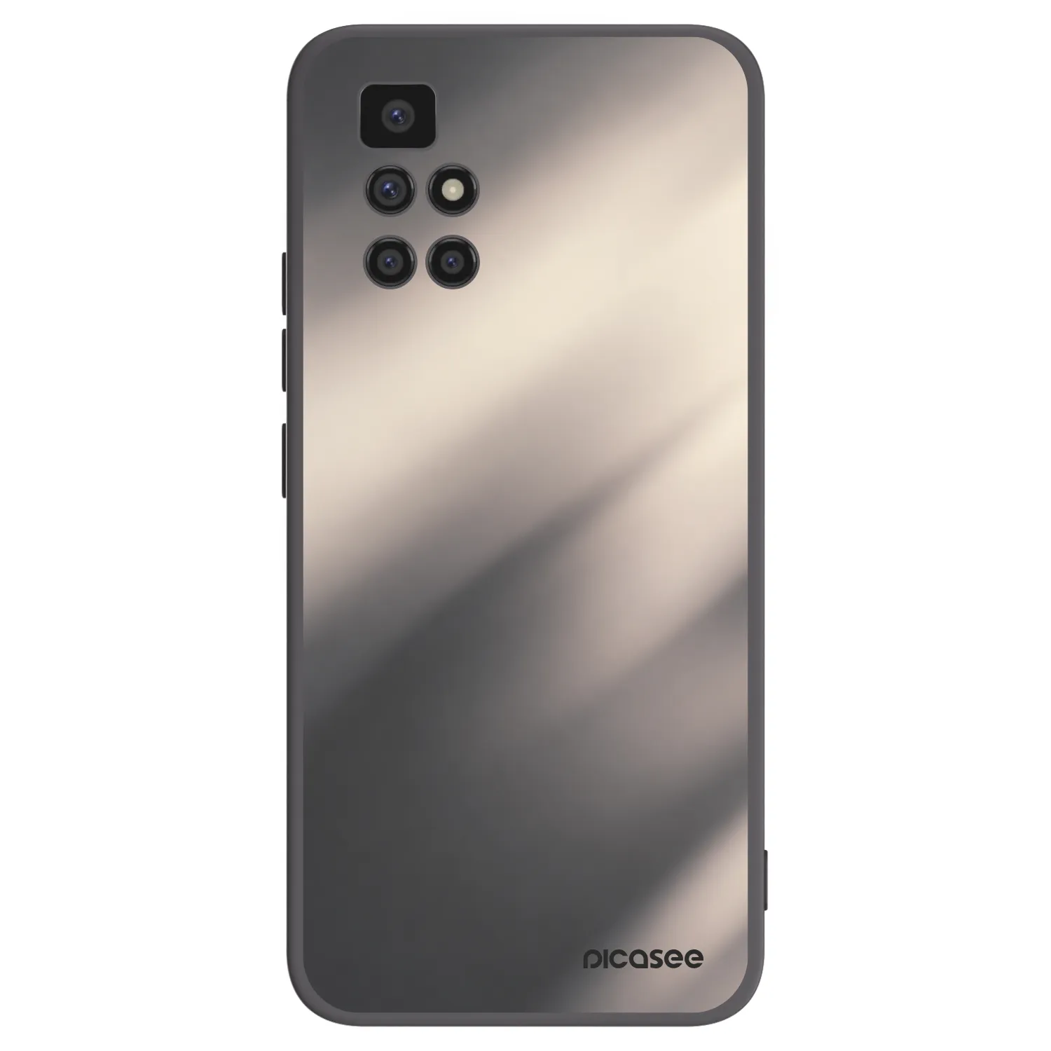 Picasee silikonski črni ovitek za Xiaomi Redmi 10 - Smoky Beige