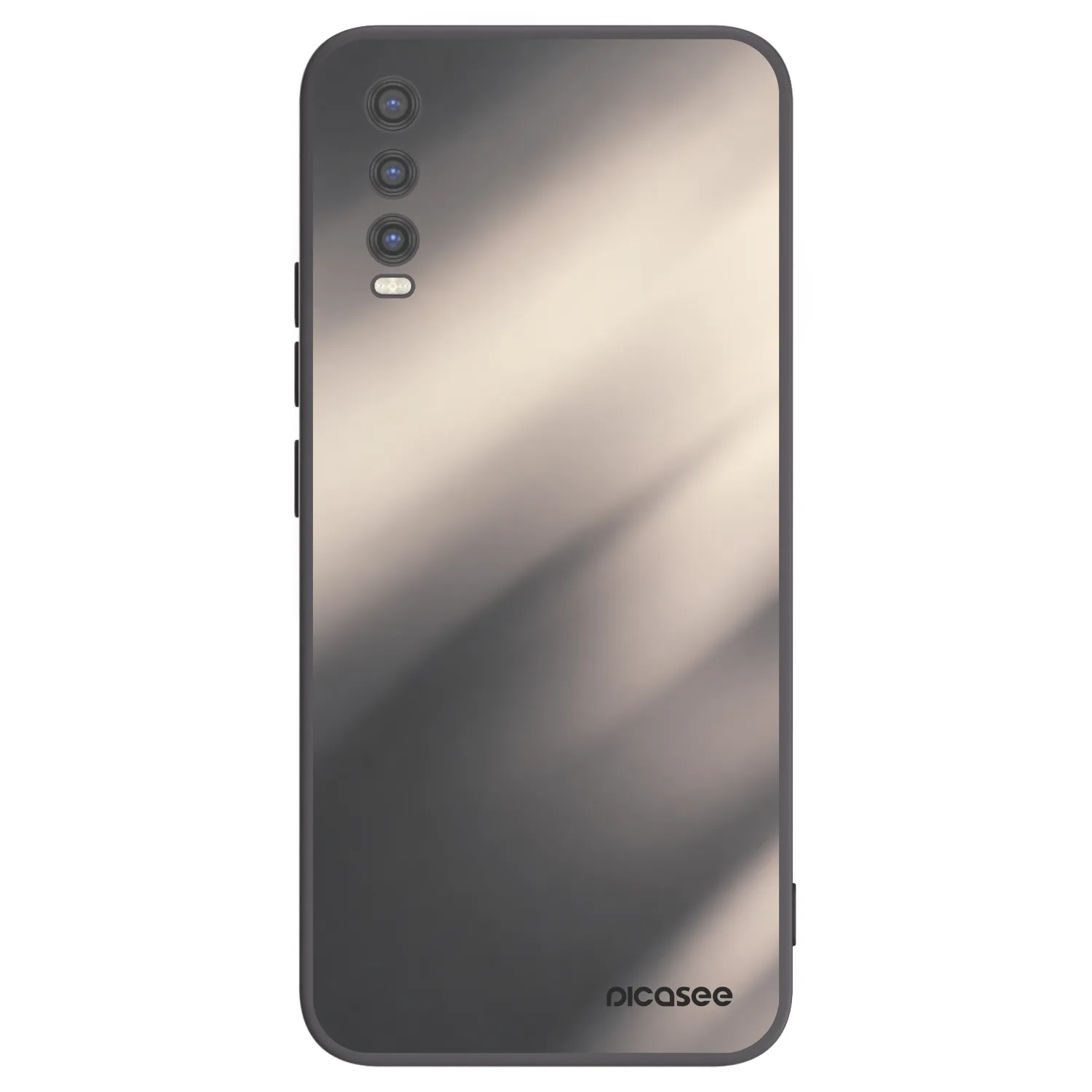 Picasee silikonski črni ovitek za Vivo Y20s - Smoky Beige