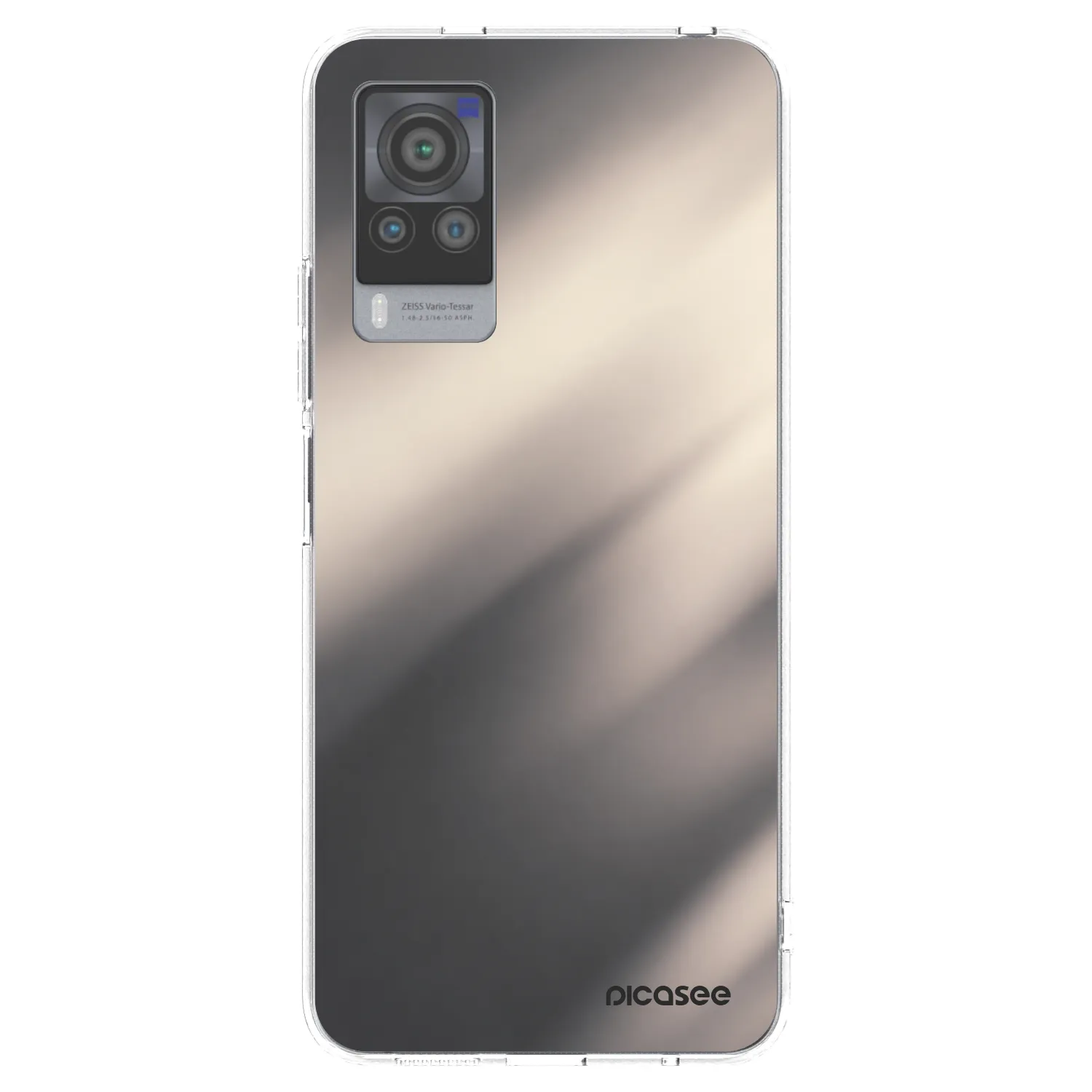 Picasee silikonski prozorni ovitek za Vivo X60 Pro 5G - Smoky Beige