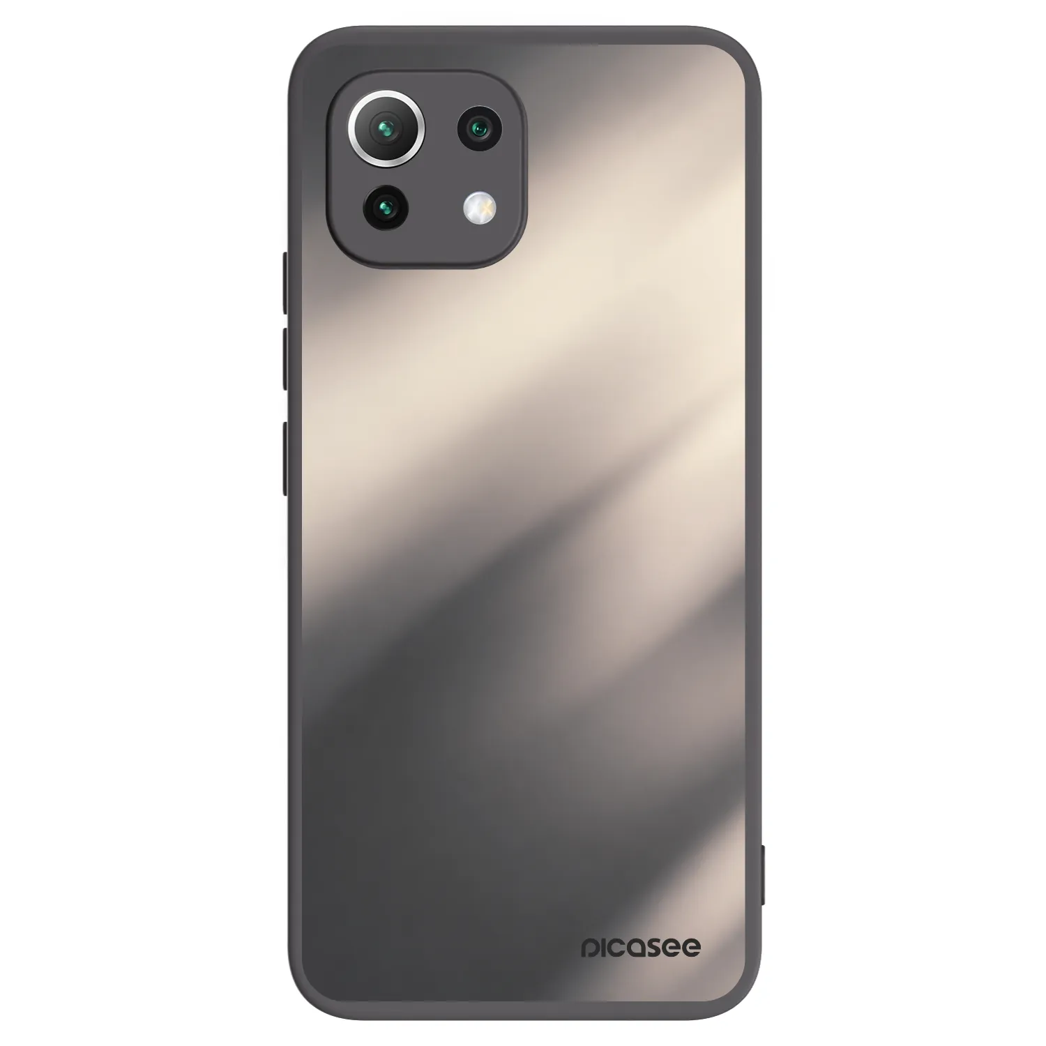 Picasee silikonski črni ovitek za Xiaomi 11 Lite 5G NE - Smoky Beige