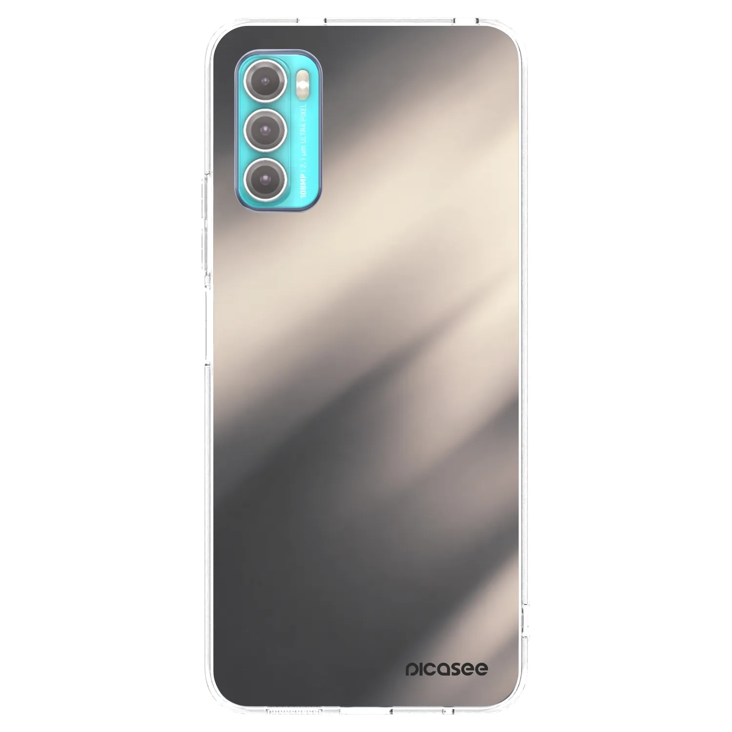 Picasee silikonski prozorni ovitek za Motorola Moto G60 - Smoky Beige