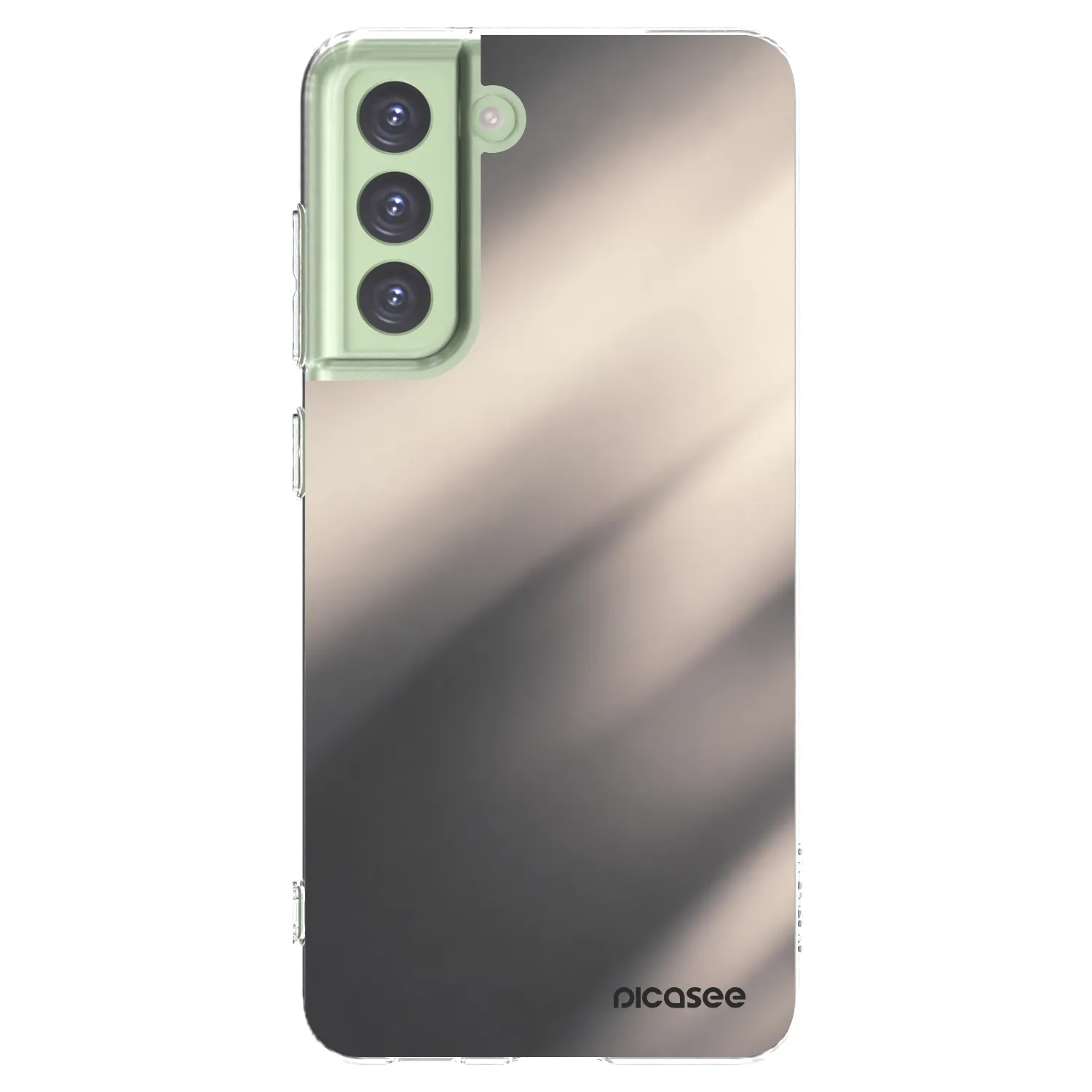 Picasee silikonski prozorni ovitek za Samsung Galaxy S21 FE 5G - Smoky Beige