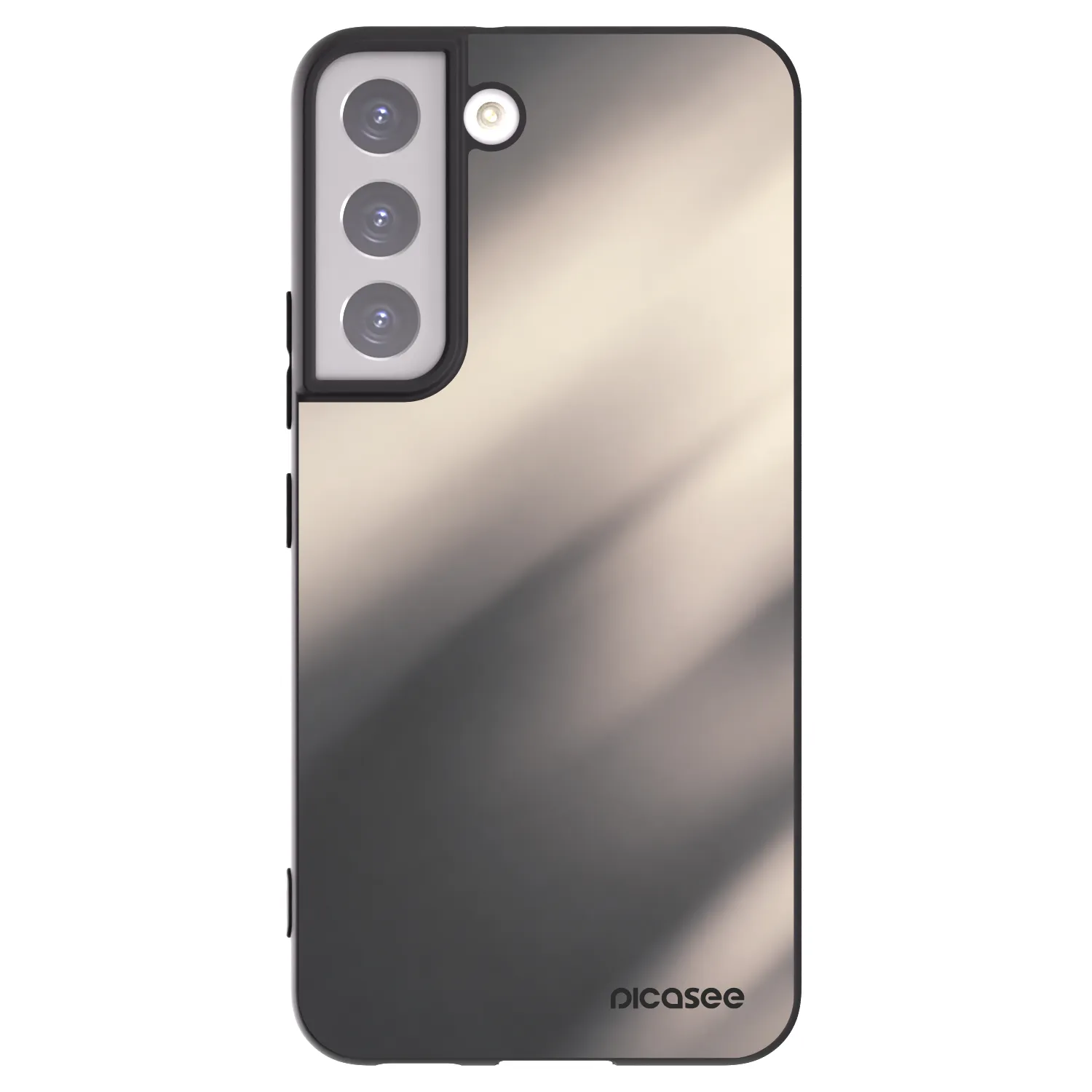 Picasee silikonski črni ovitek za Samsung Galaxy S22 5G - Smoky Beige