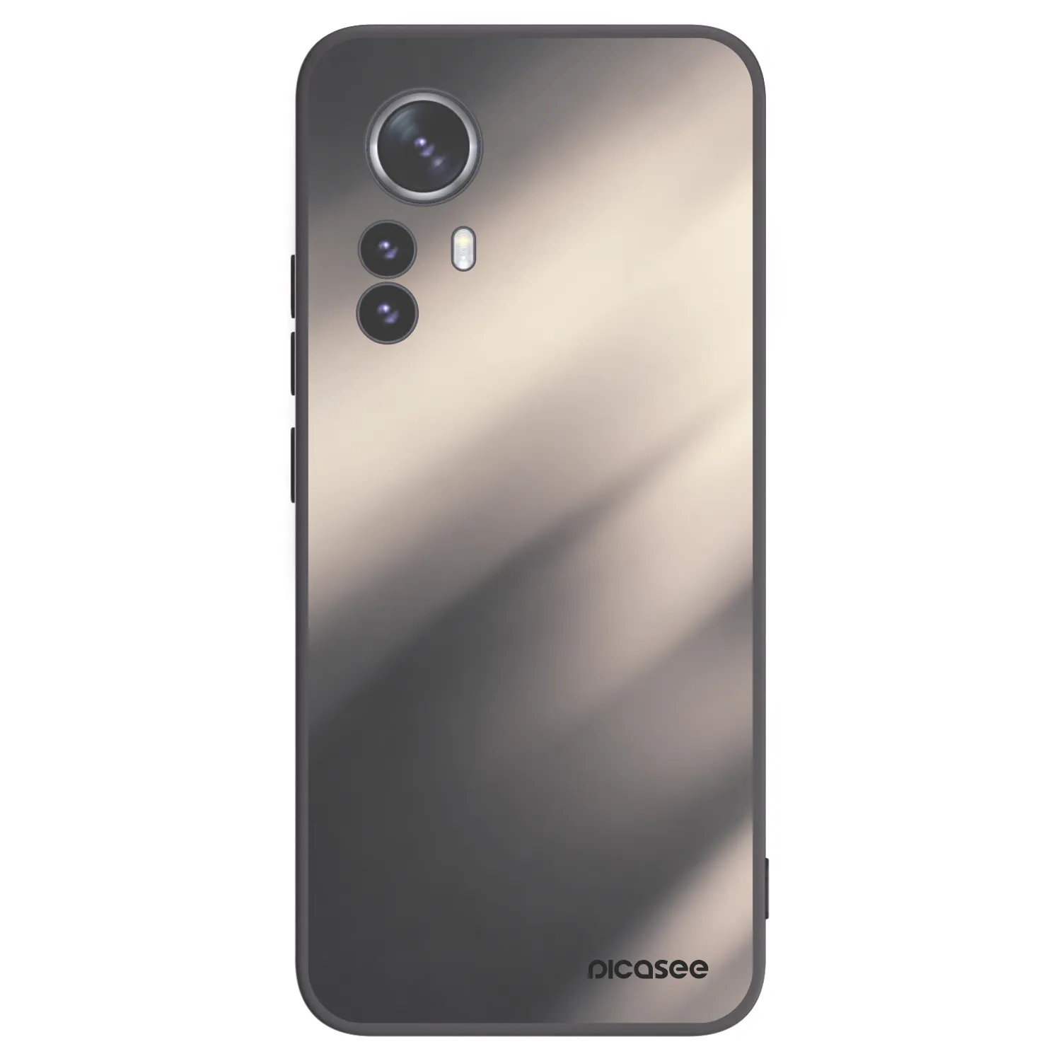 Picasee silikonski črni ovitek za Xiaomi 12 Pro - Smoky Beige