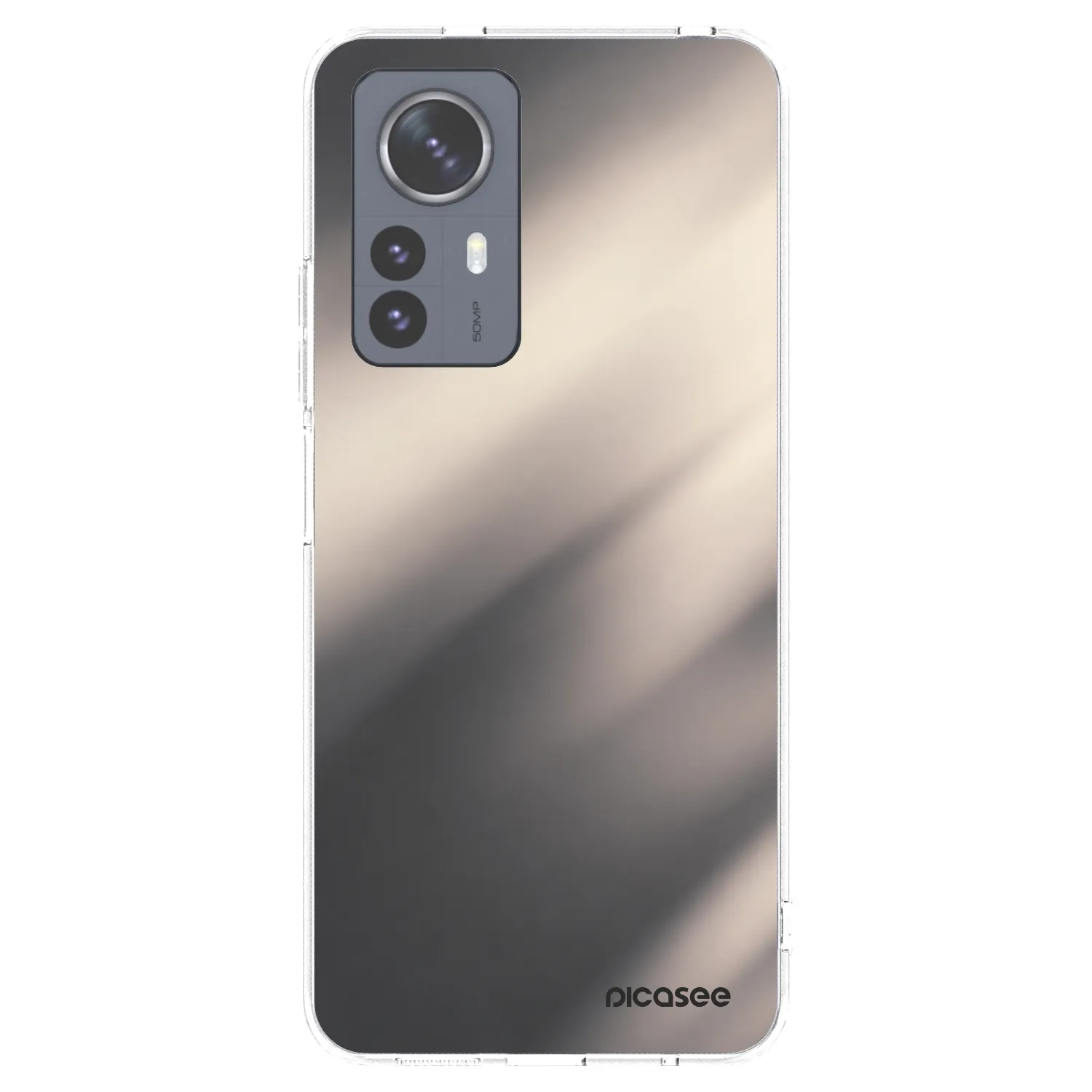 Picasee silikonski prozorni ovitek za Xiaomi 12 Pro - Smoky Beige