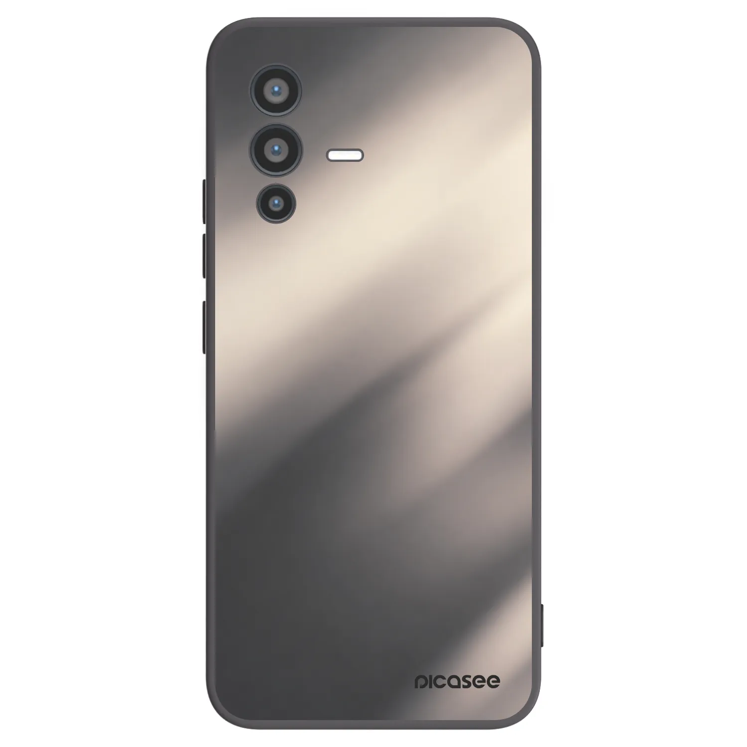 Picasee silikonski črni ovitek za Vivo V23 5G - Smoky Beige