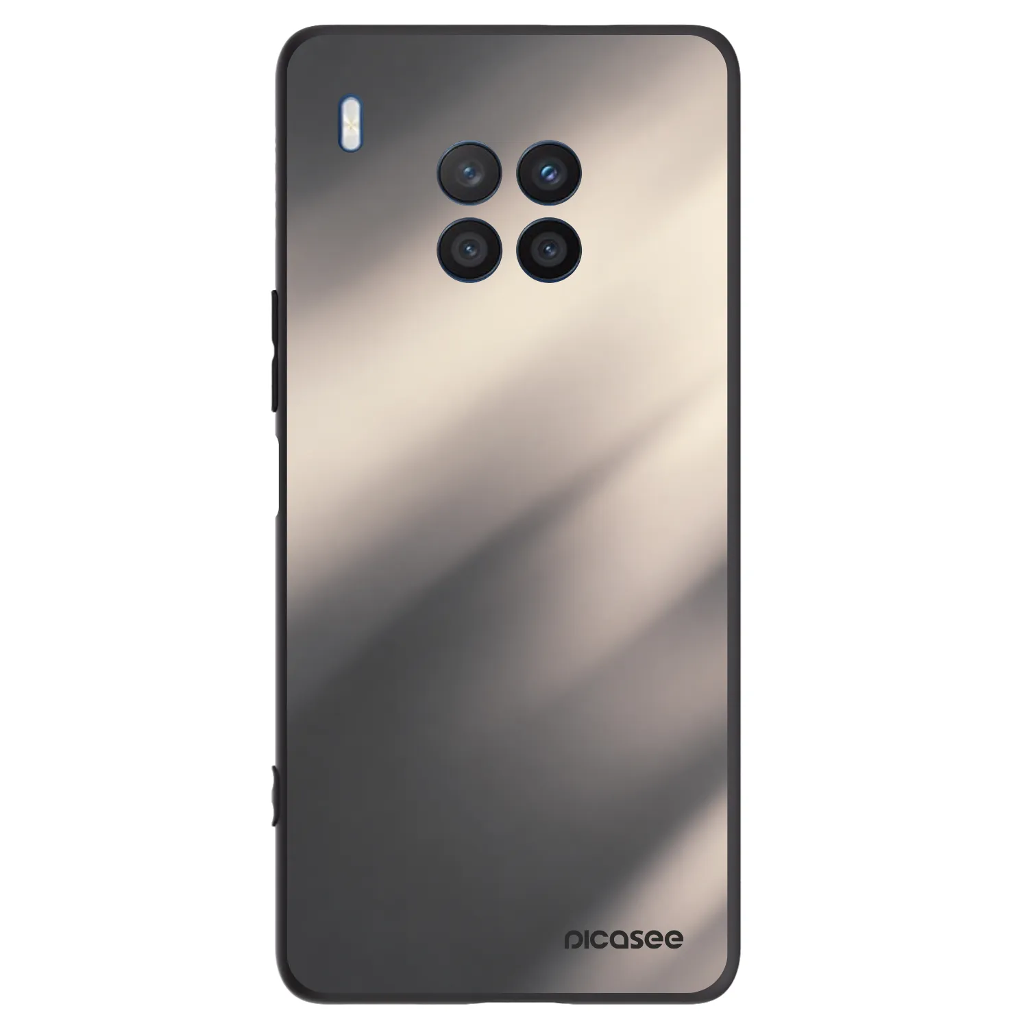 Picasee silikonski črni ovitek za Honor 50 Lite - Smoky Beige