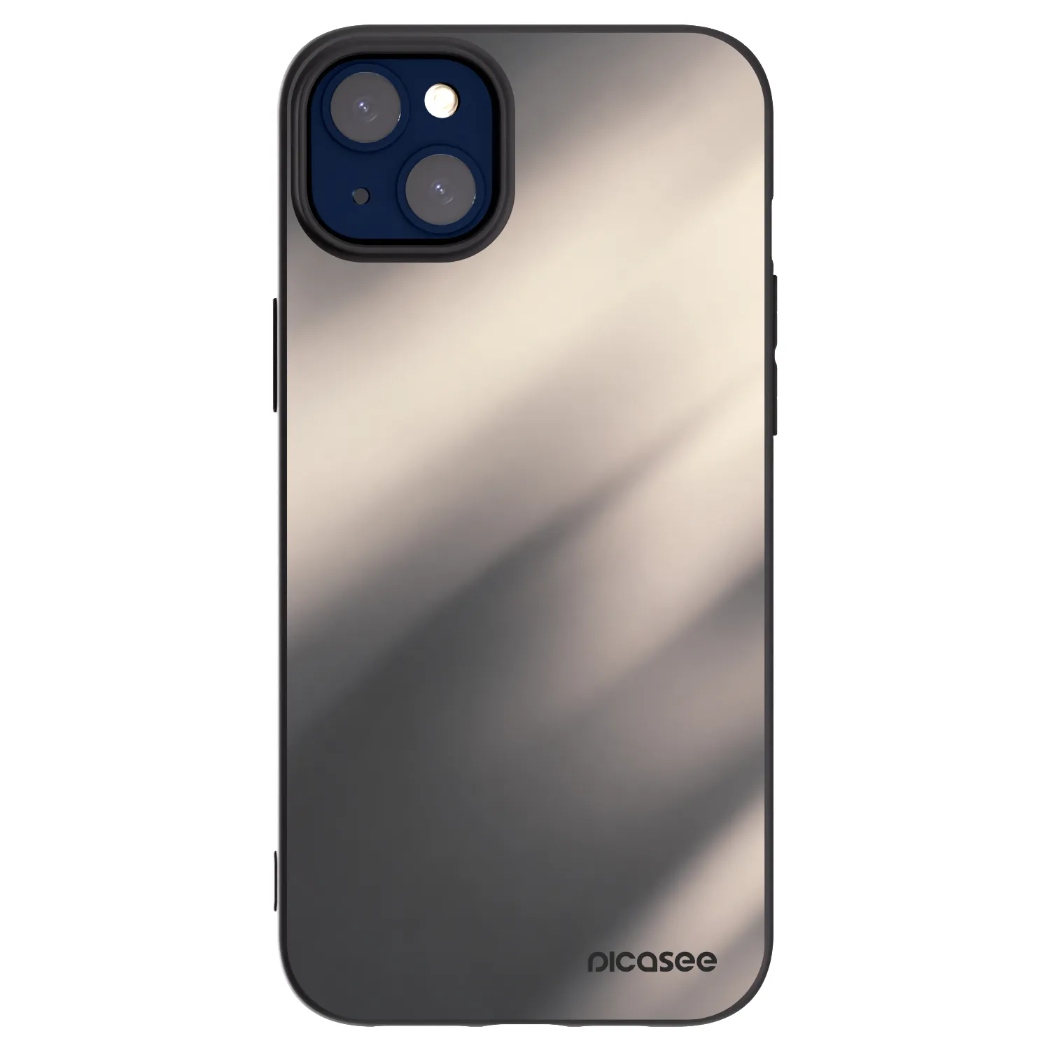 Picasee silikonski črni ovitek za Apple iPhone 14 Plus - Smoky Beige
