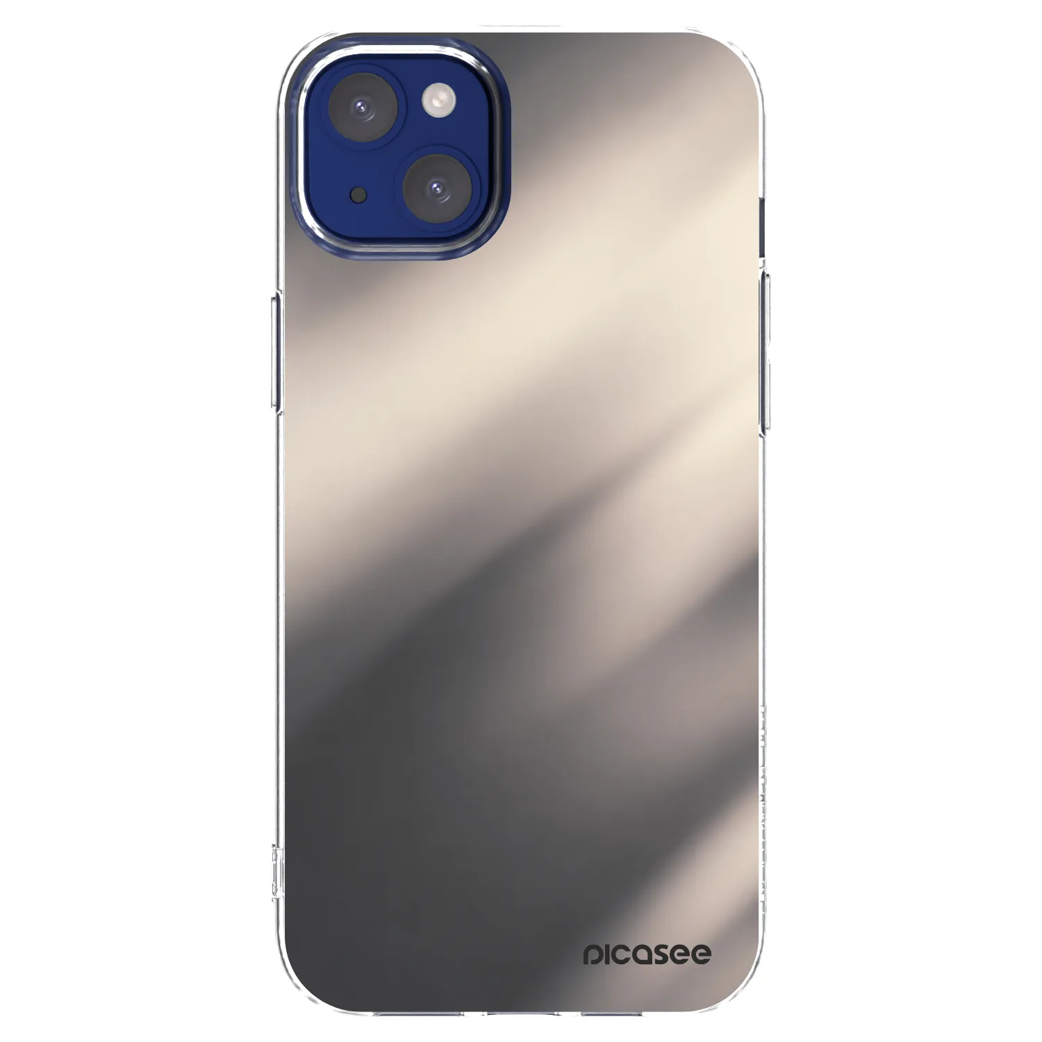 Picasee silikonski prozorni ovitek za Apple iPhone 14 Plus - Smoky Beige