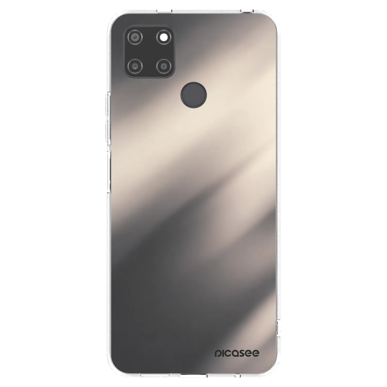 Picasee silikonski prozorni ovitek za Realme C21Y - Smoky Beige