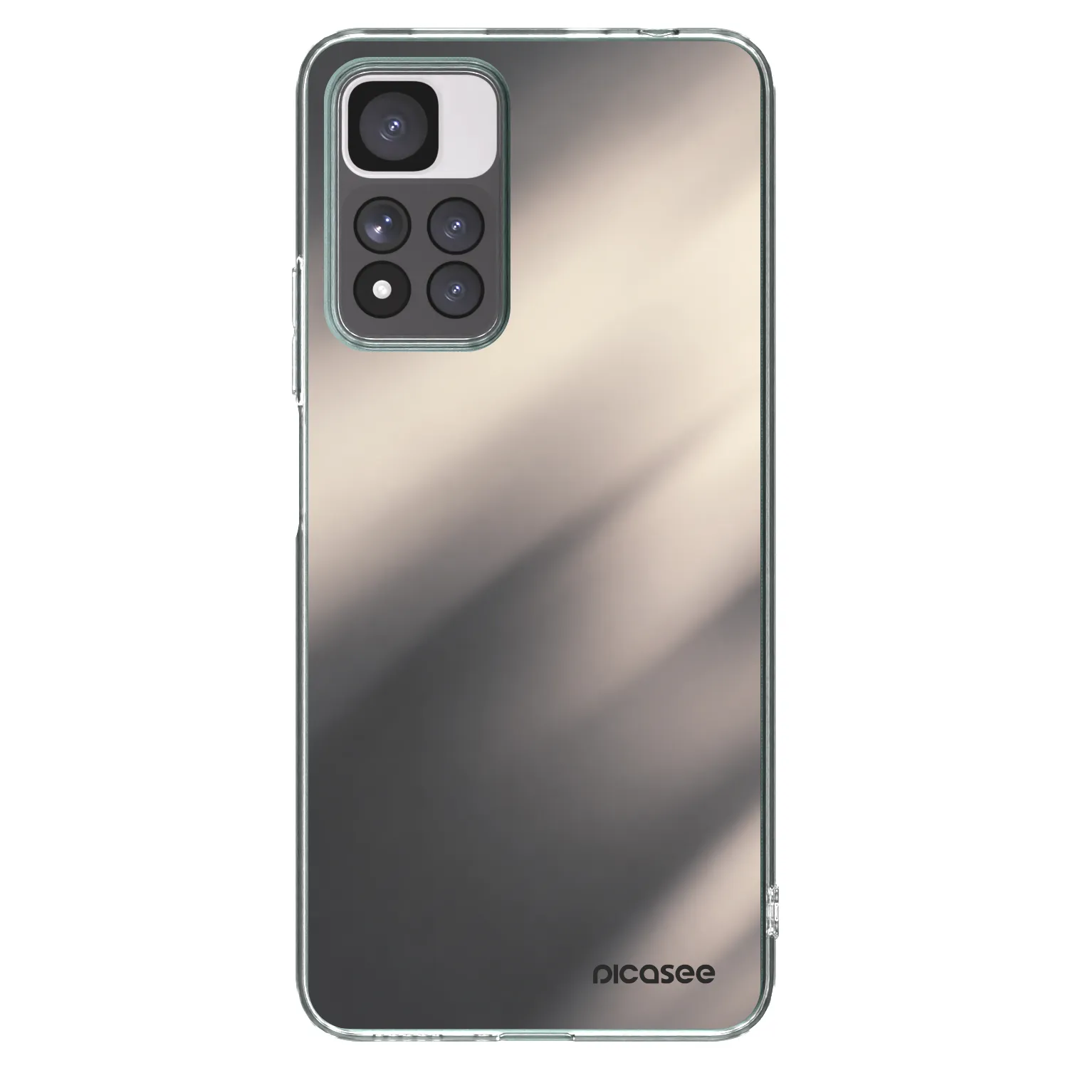 Picasee silikonski prozorni ovitek za Xiaomi Redmi Note 11 Pro+ 5G - Smoky Beige