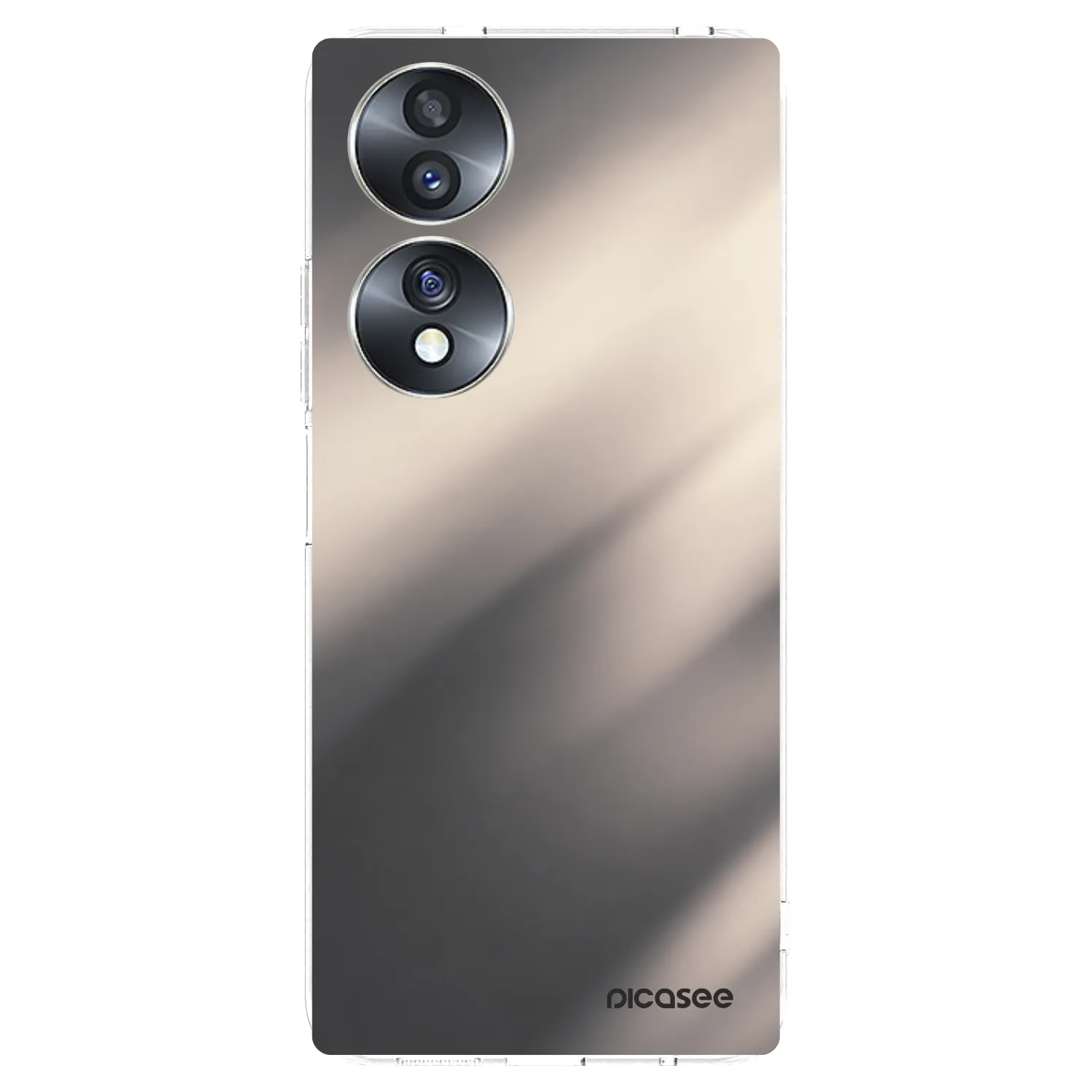 Picasee silikonski prozorni ovitek za Honor 70 - Smoky Beige