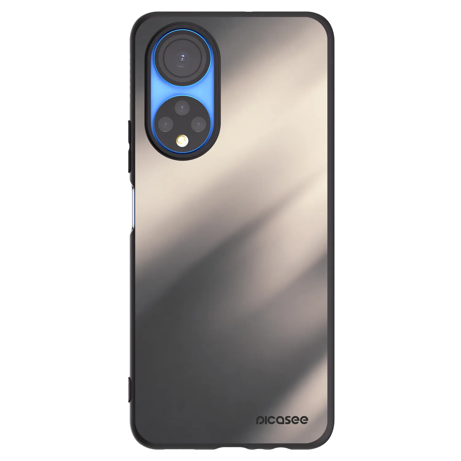 Picasee silikonski črni ovitek za Honor X7 - Smoky Beige