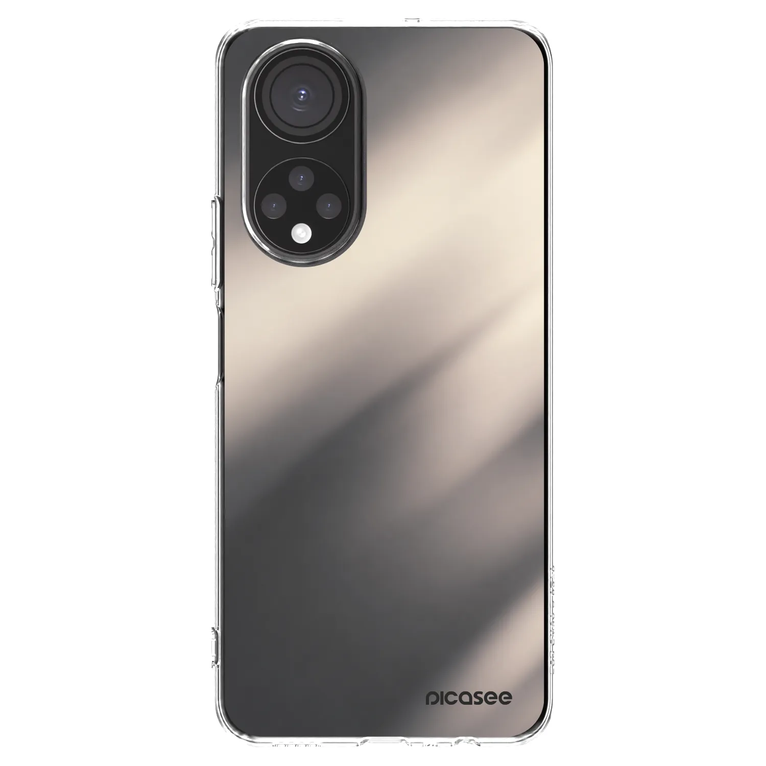 Picasee silikonski prozorni ovitek za Honor X7 - Smoky Beige